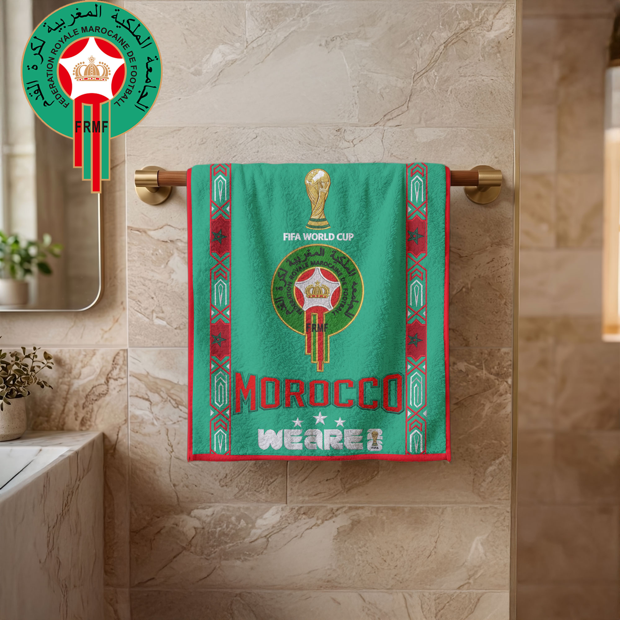 Morocco | Premium World Cup 2026 National Team Bath Towel TTH210511 - Image 2