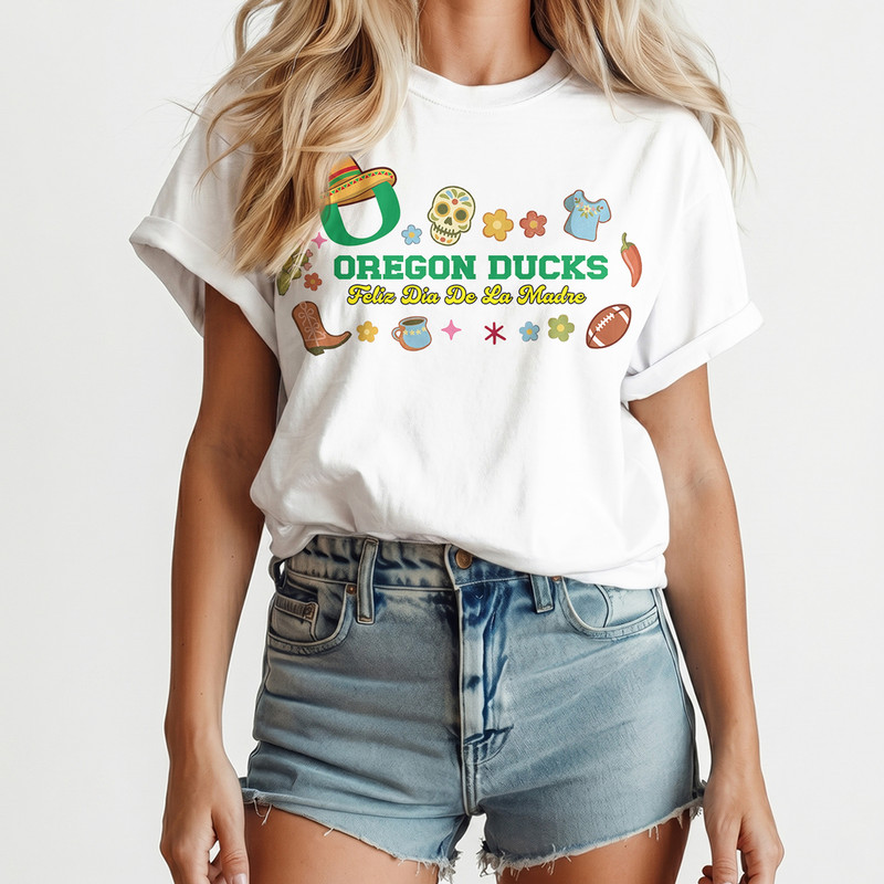Oregon Ducks | Premium NCAA Dia De La Madre 3D T-Shirt TTH210510