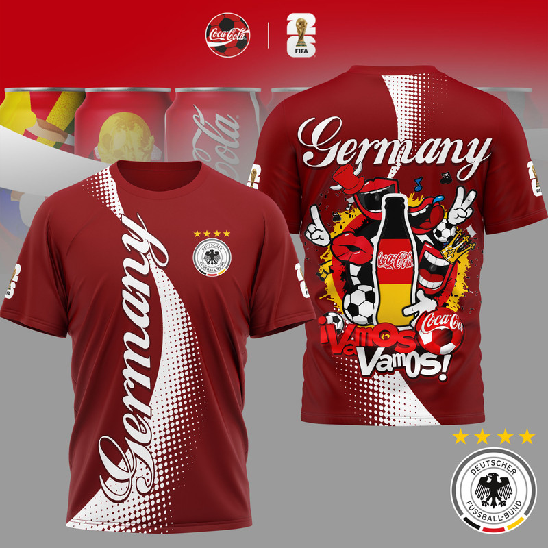 Germany | Premium World Cup 2026 Coca Cola Classic 3D Shirt TTH210506 - Image 2