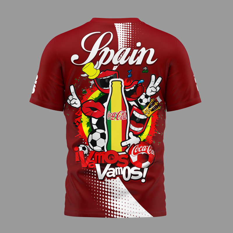 Spain | Premium World Cup 2026 Coca Cola Classic 3D Shirt TTH210506 - Image 3