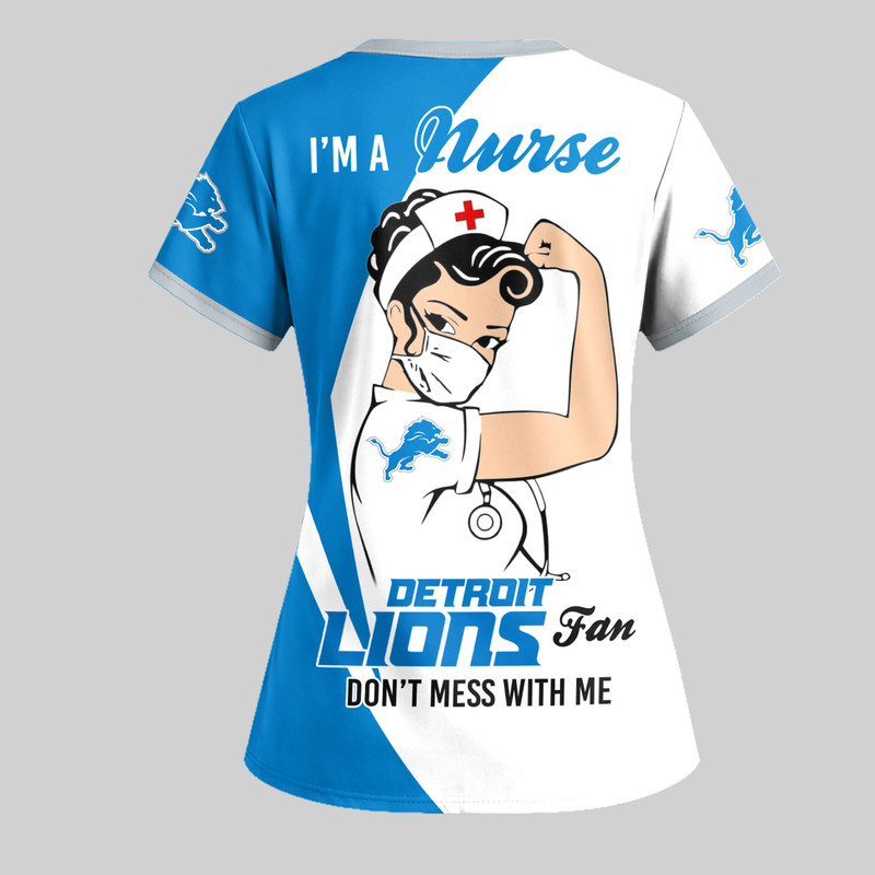 Detroit Lions | Premium NFL Don’t Mess With This Nurse Shirt TTH200551 - Image 3