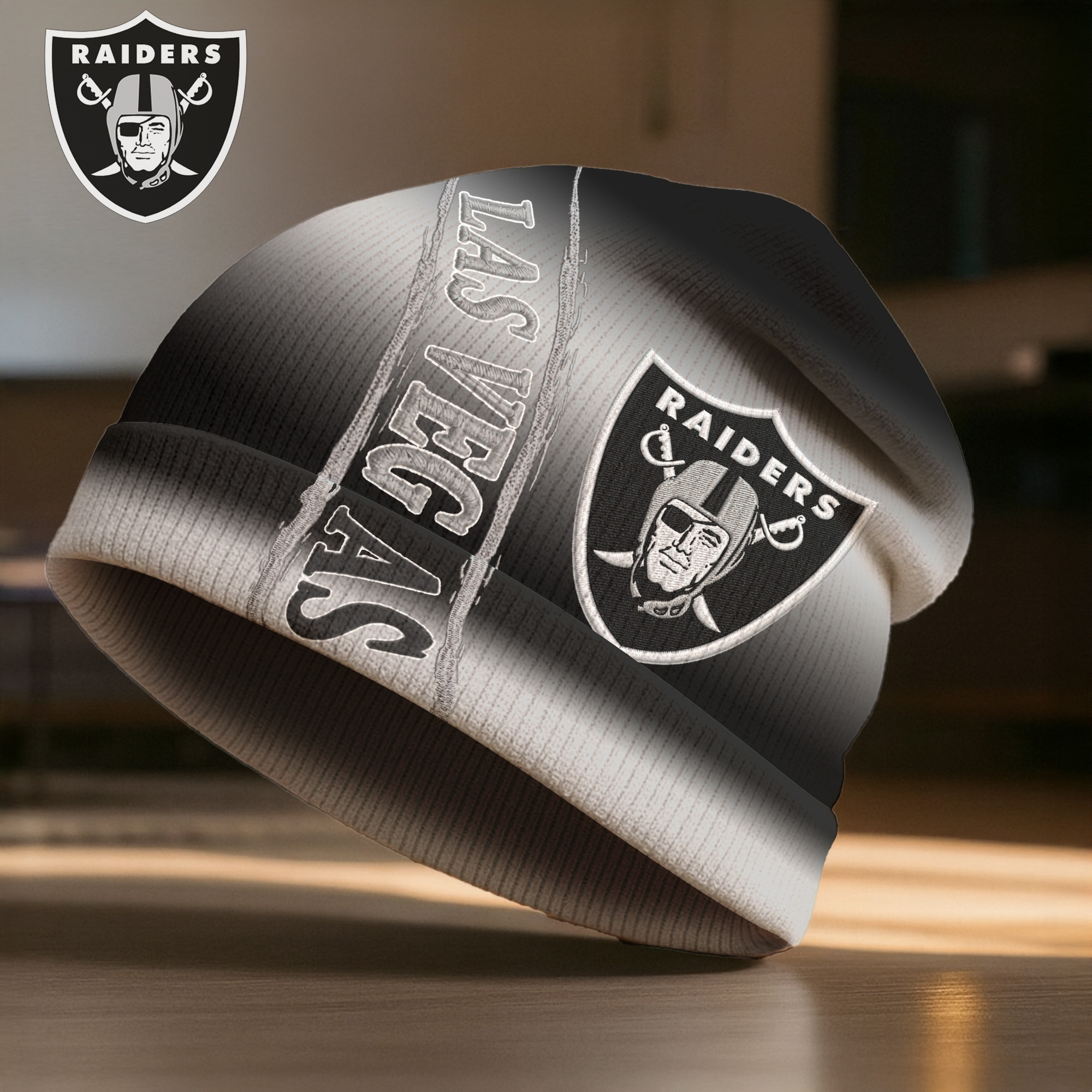 Las Vegas Raiders | Premium NFL Pro Line Beanie Hat TTH200594 - Image 2