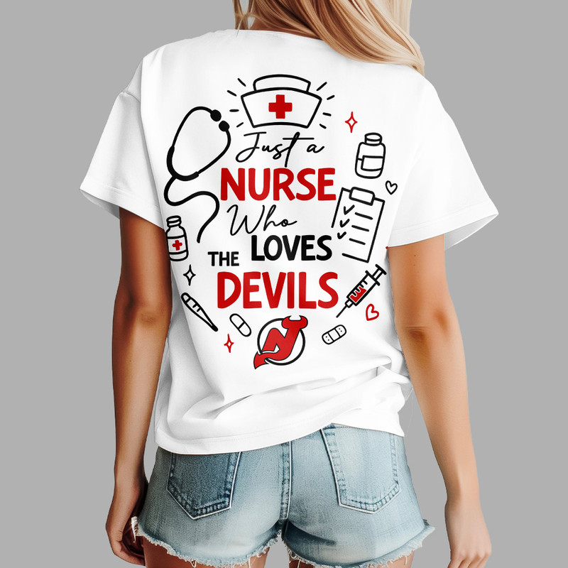 New Jersey Devils | Premium NHL Fan Nurse 3D Shirt TTH200598