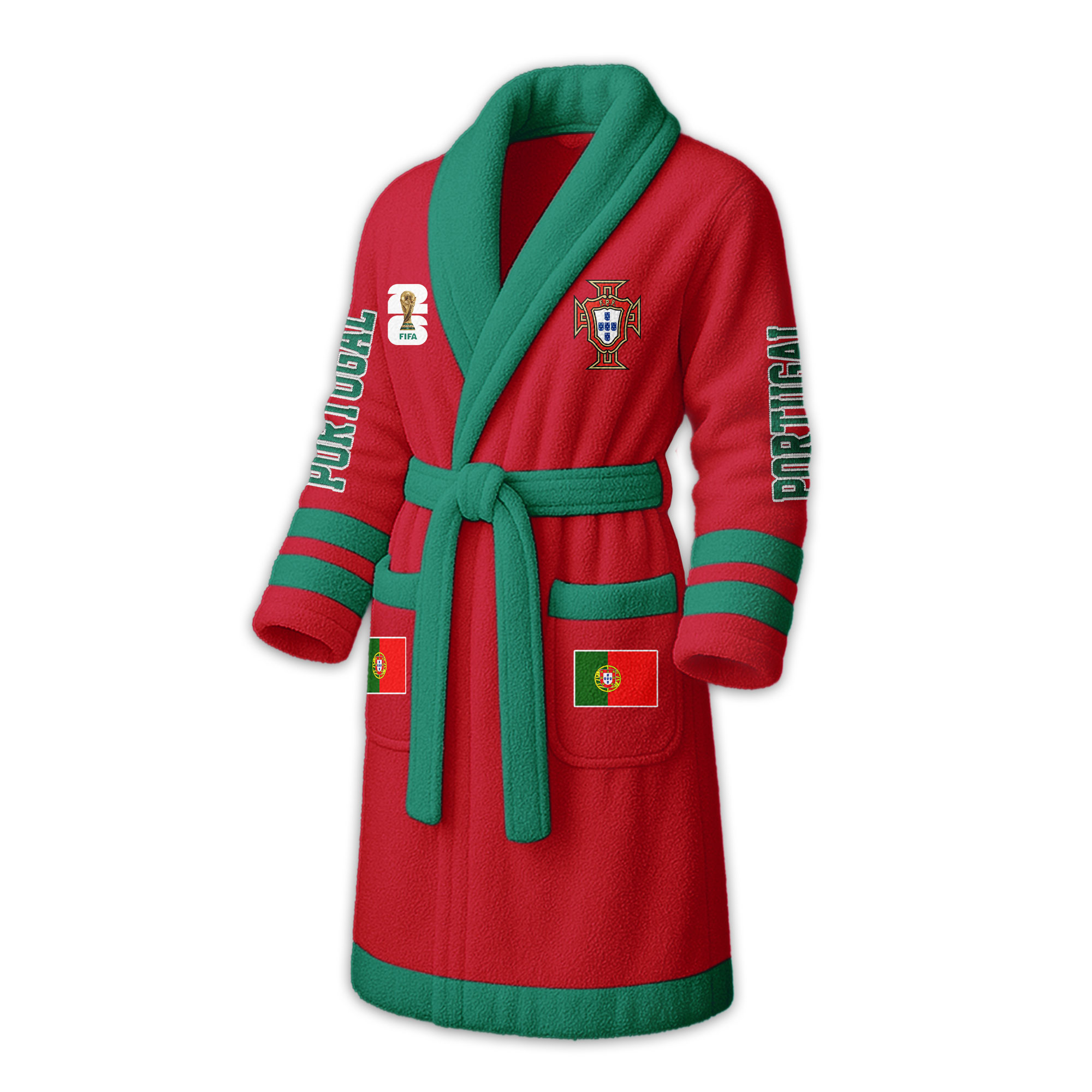 Portugal | Premium World Cup 2026 Fleece Bathrobe TTH200558 - Image 4