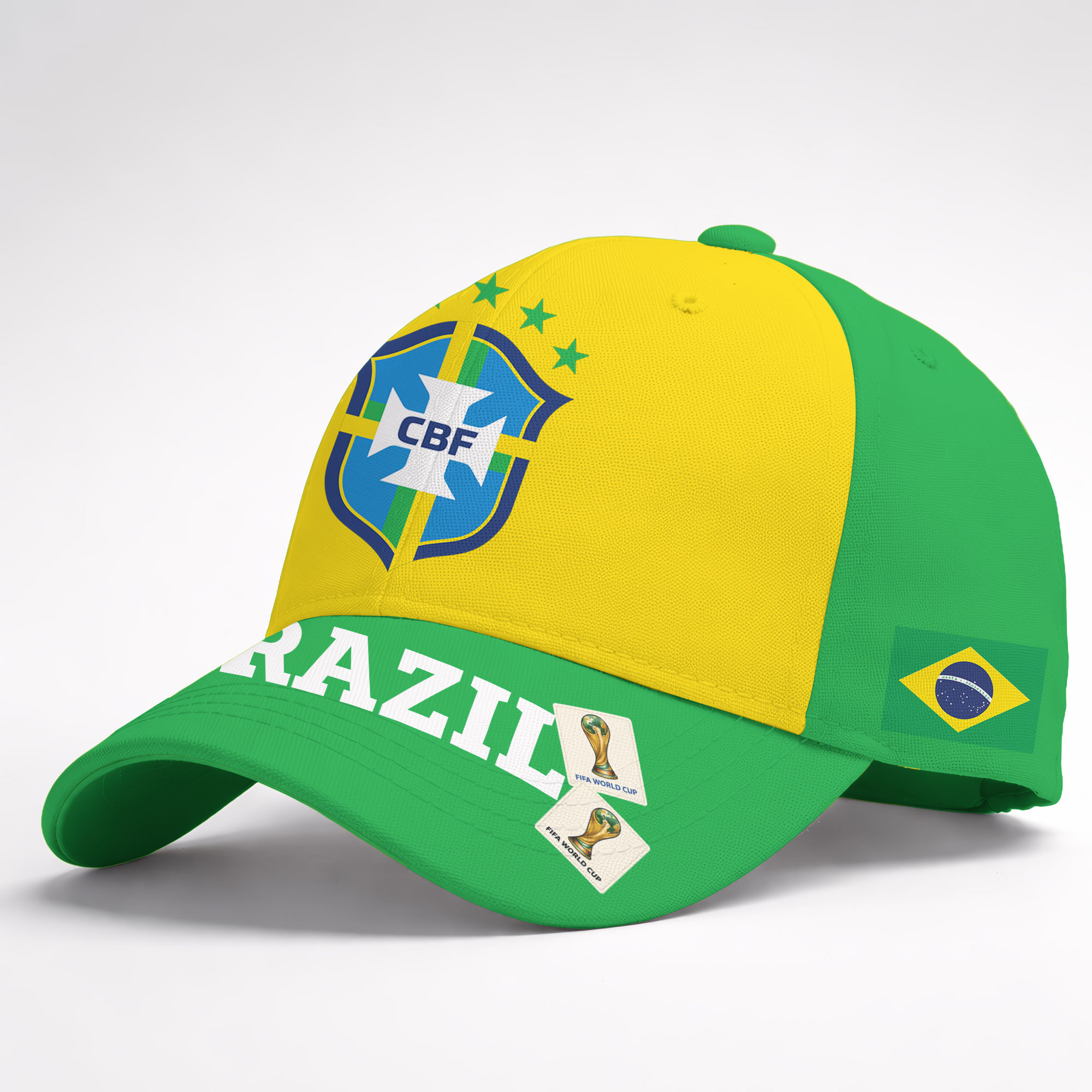 Brazil | Premium World Cup 2026 Crown Of Football Classic Cap TTH200576
