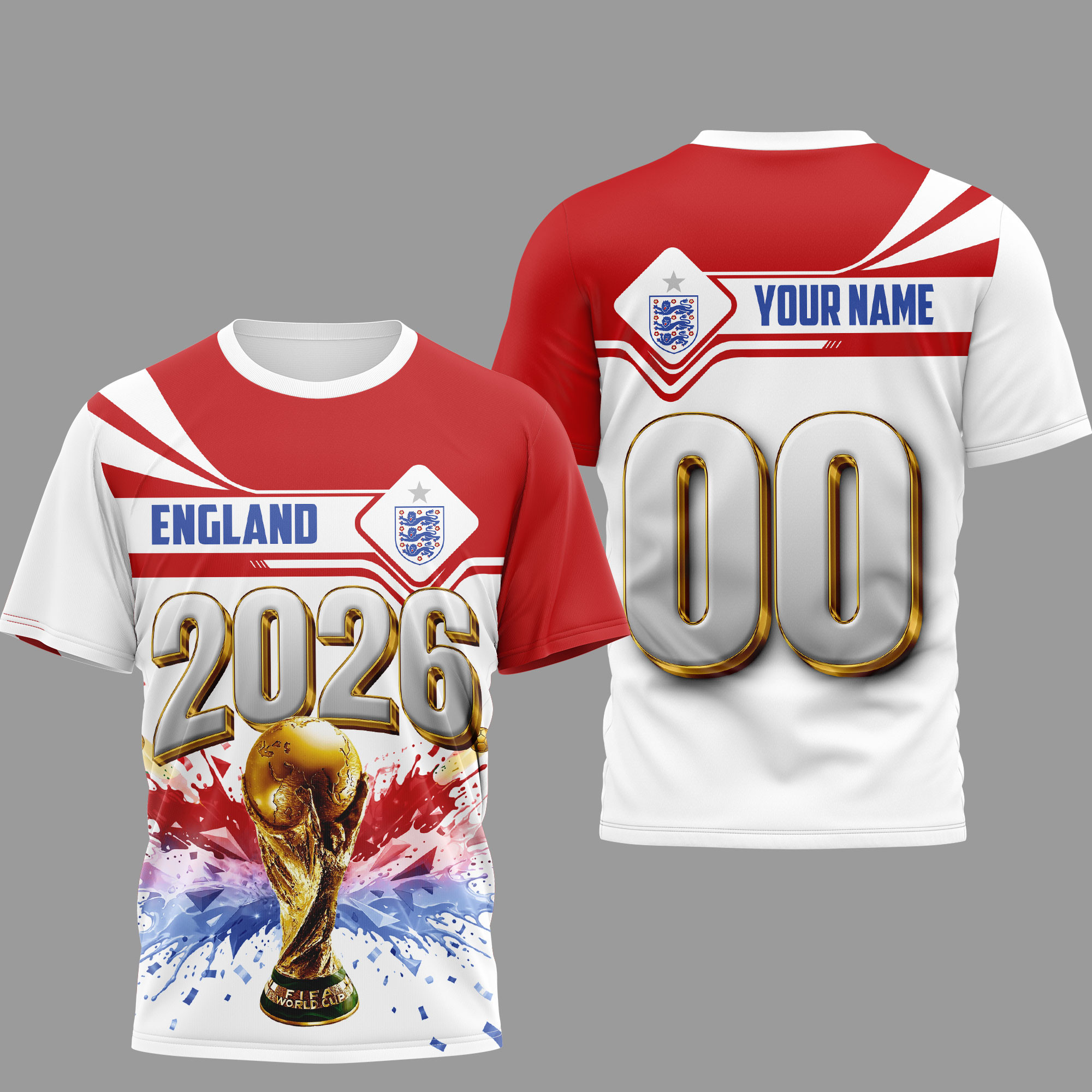 England | Premium World Cup 2026 Heritage Champion 3D Shirt TTH200585