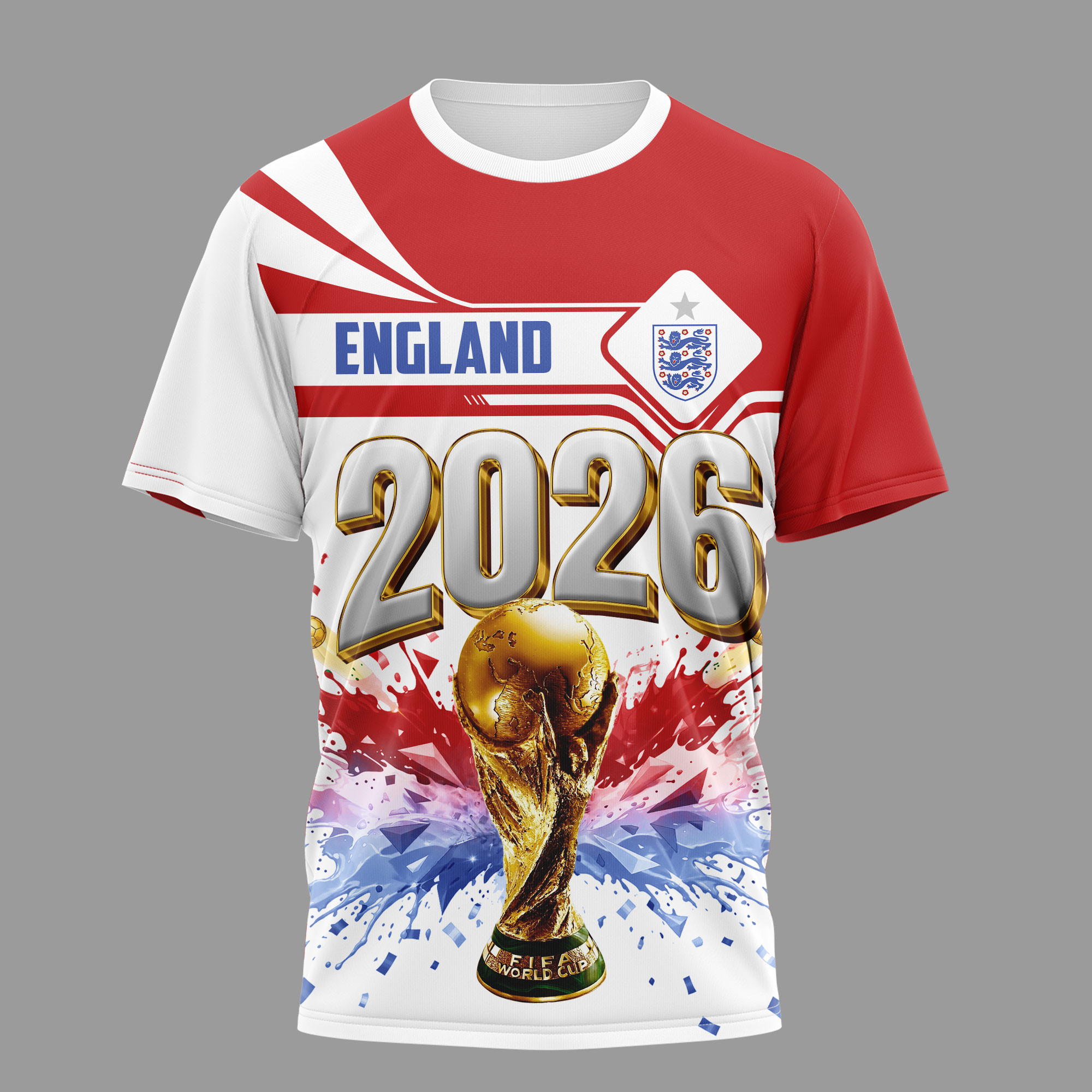 England | Premium World Cup 2026 Heritage Champion 3D Shirt TTH200585 - Image 3