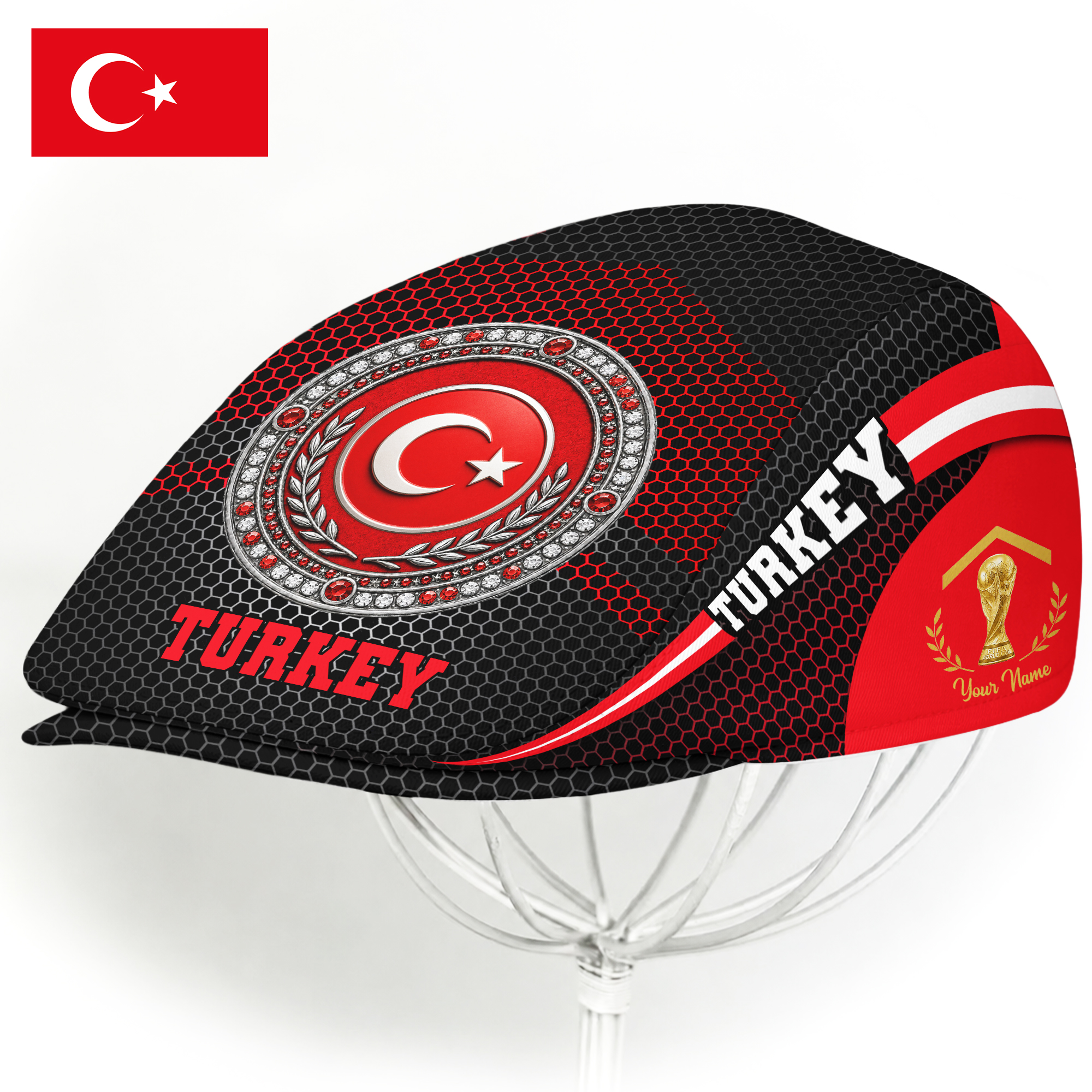 Turkey | Premium World Cup 2026 Jeff Cap TTH200592 - Image 2