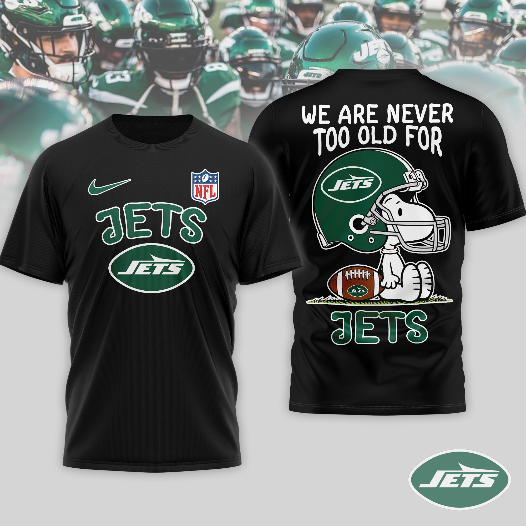New York Jets x Premium NFL Never Too Old 3D T-Shirt – Limited Edition TTH200524