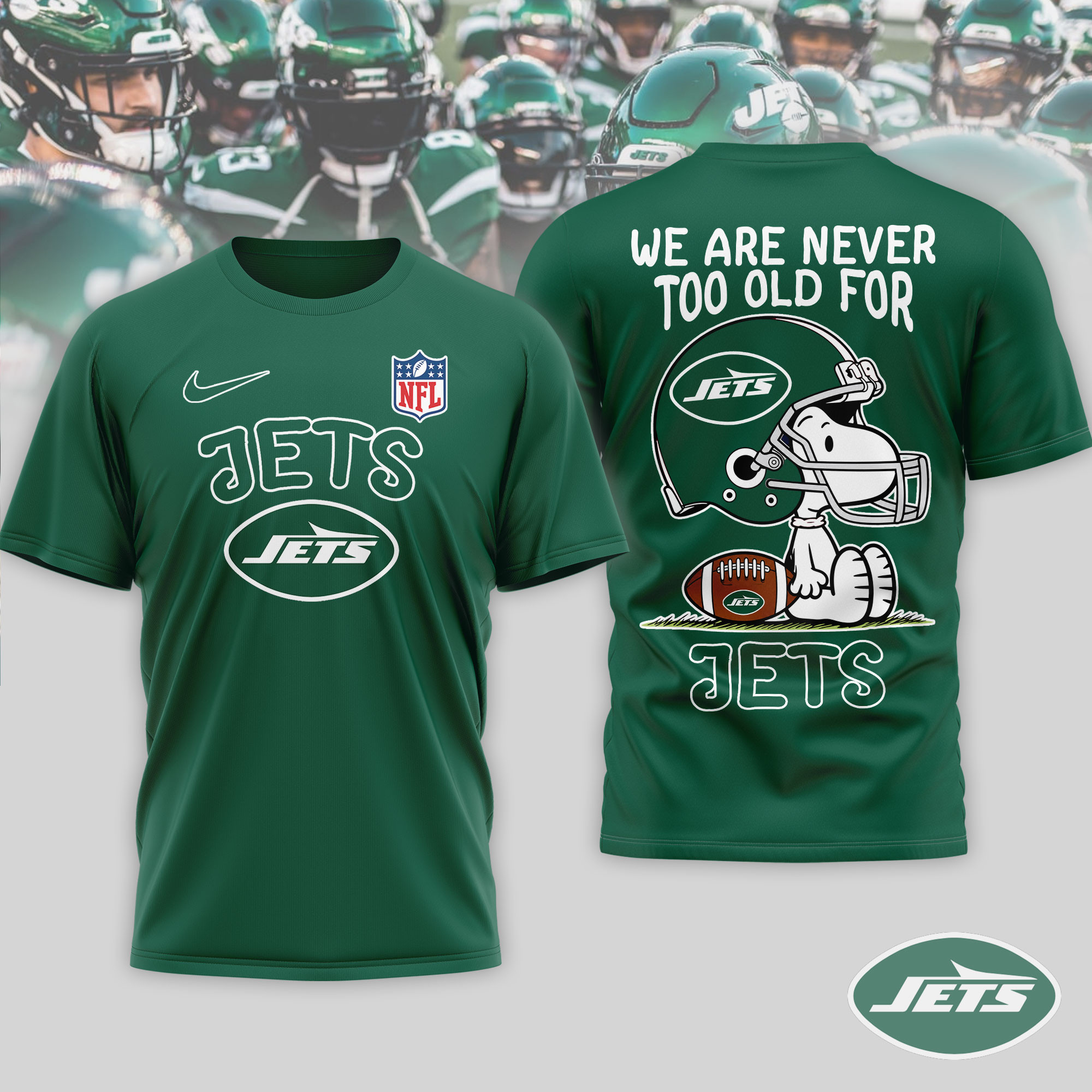 New York Jets x Premium NFL Never Too Old 3D T-Shirt – Limited Edition TTH200524 - Image 3
