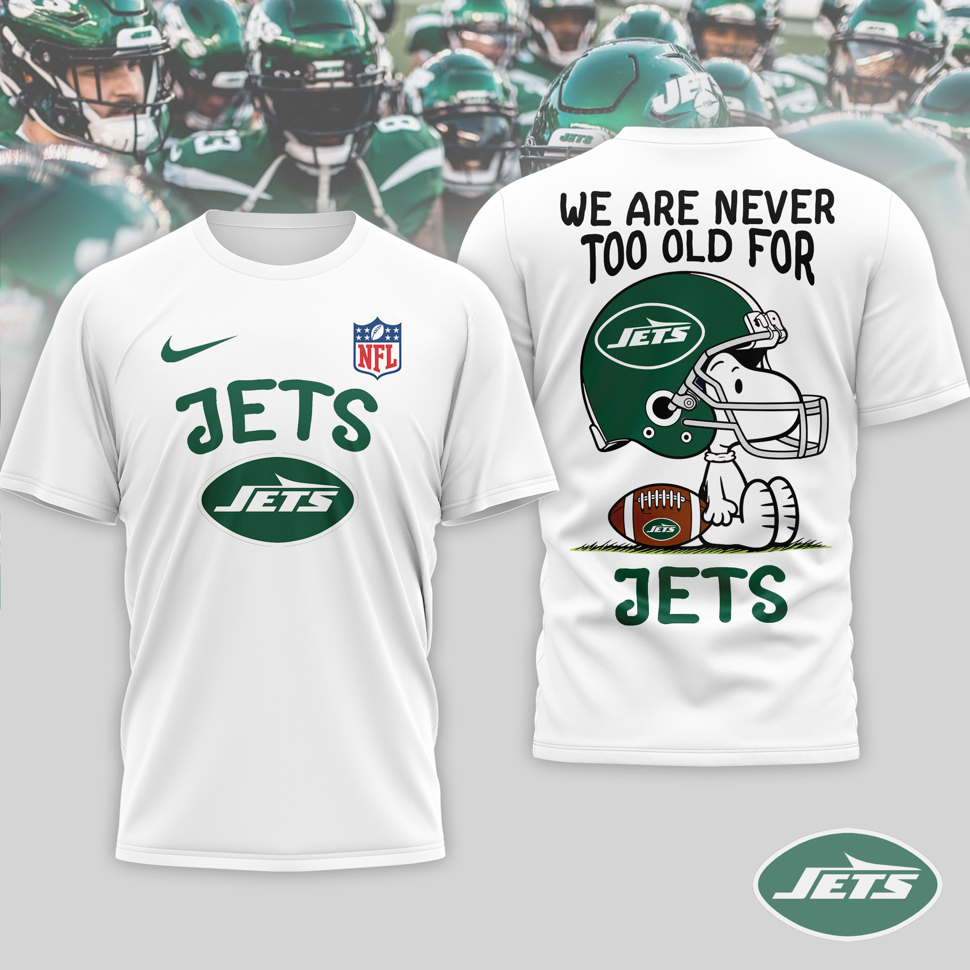 New York Jets x Premium NFL Never Too Old 3D T-Shirt – Limited Edition TTH200524 - Image 2