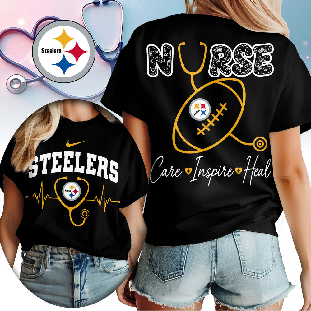 Pittsburgh Steelers | Premium NFL Nurse Care Inspire Heal Women Shirt TTH200561