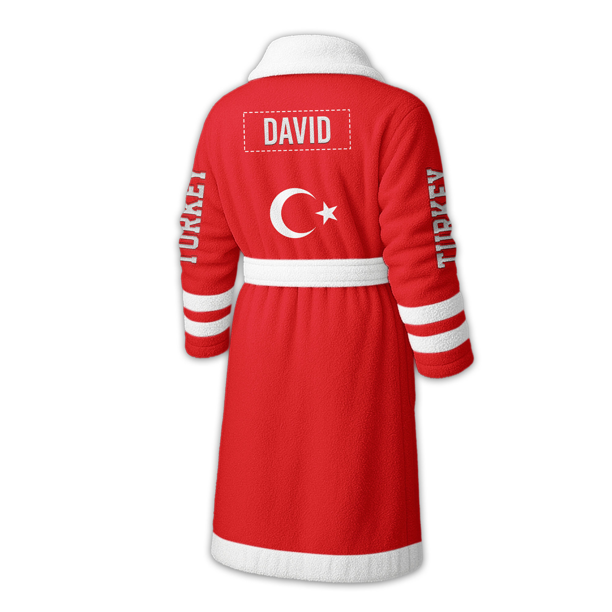 Turkey | Premium World Cup 2026 Fleece Bathrobe TTH200558 - Image 3