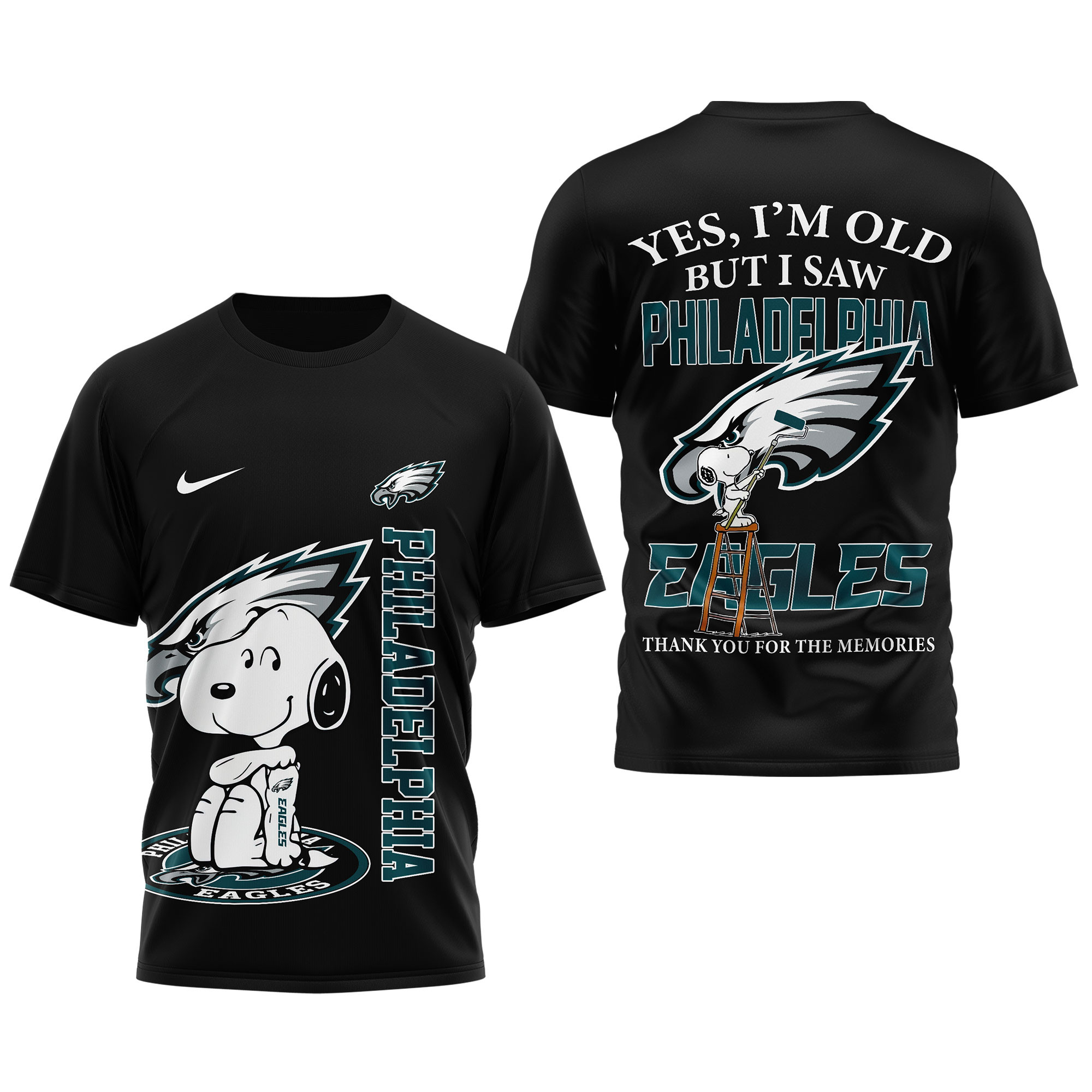 Philadelphia Eagles | Premium NFL Snoopy Graphic 3D T-Shirt TTH200590 - Image 4