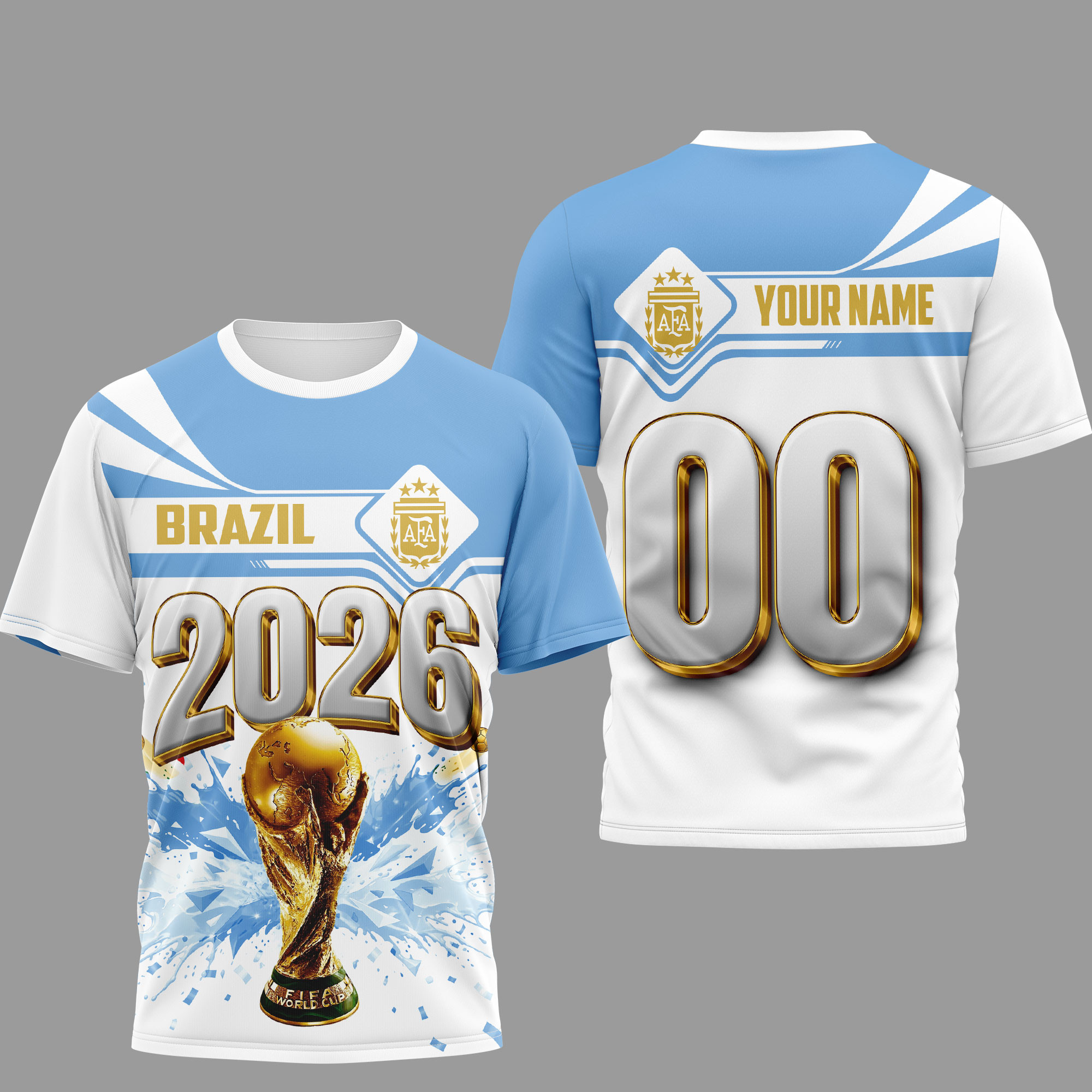 Argentina | Premium World Cup 2026 Heritage Champion 3D Shirt TTH200585