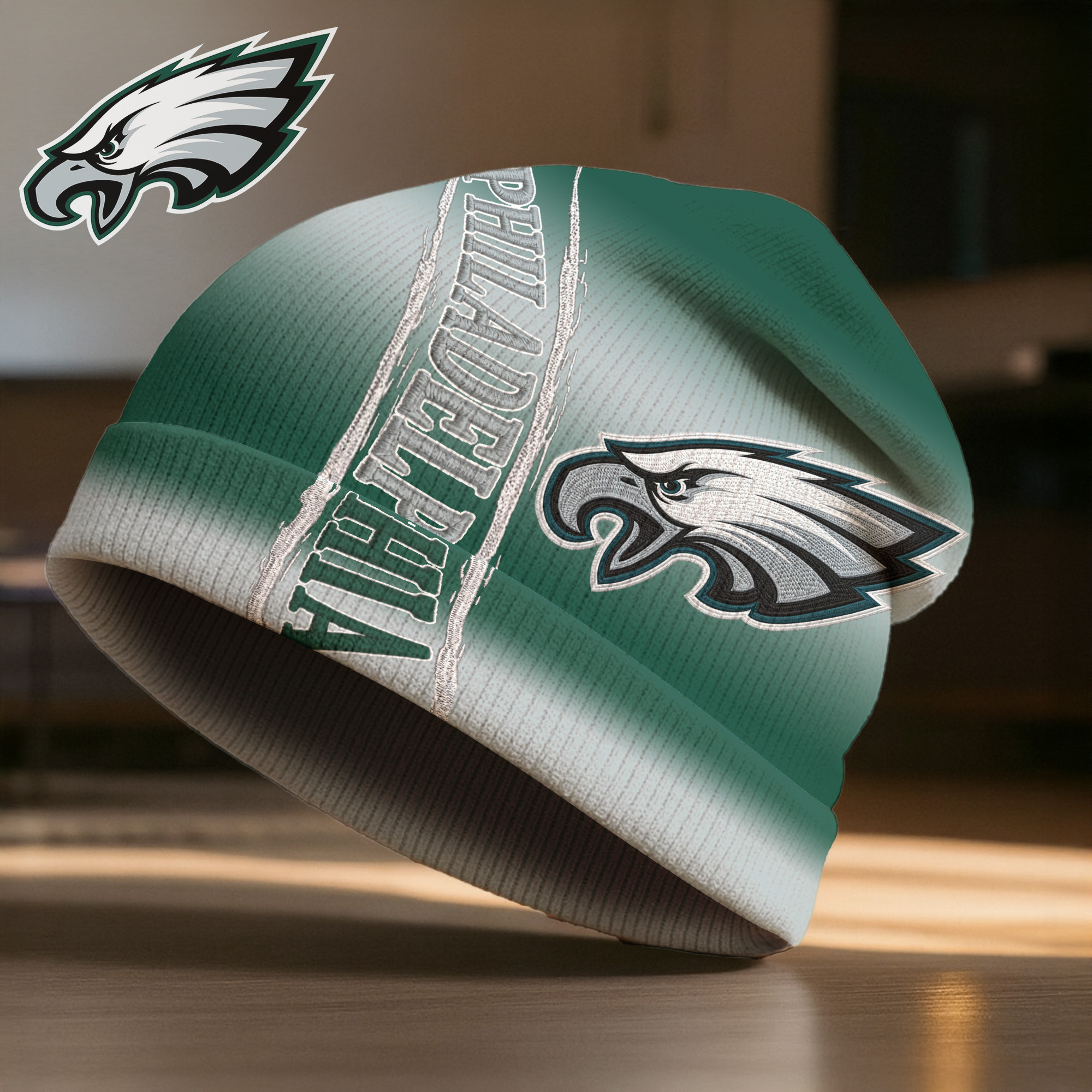 Philadelphia Eagles | Premium NFL Pro Line Beanie Hat TTH200594 - Image 2