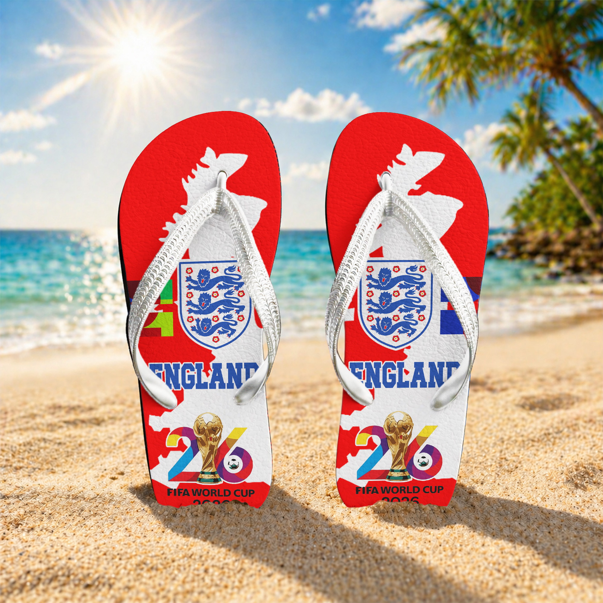 England | Premium World Cup 2026 National Teams Flip Flop TTH200591