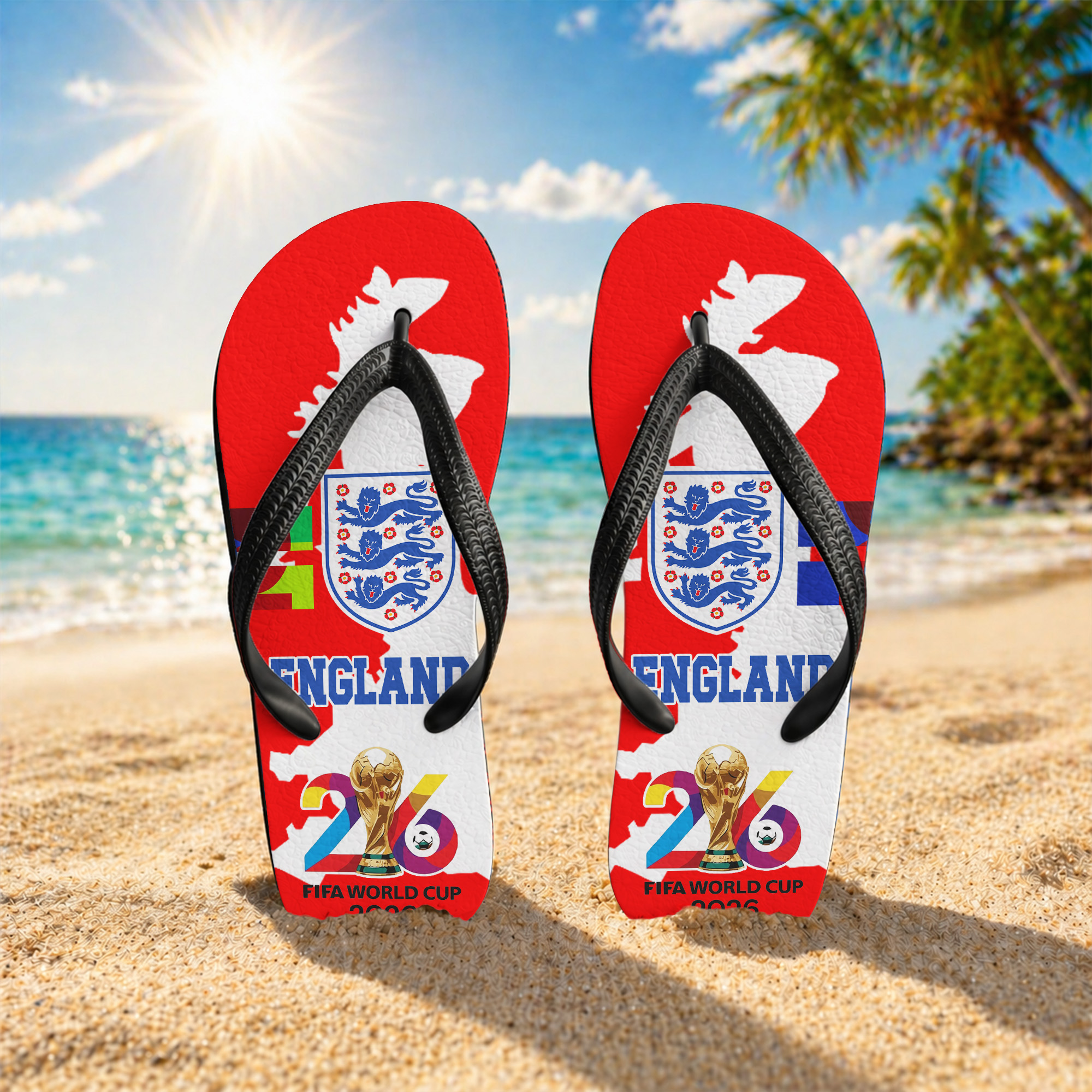 England | Premium World Cup 2026 National Teams Flip Flop TTH200591 - Image 2