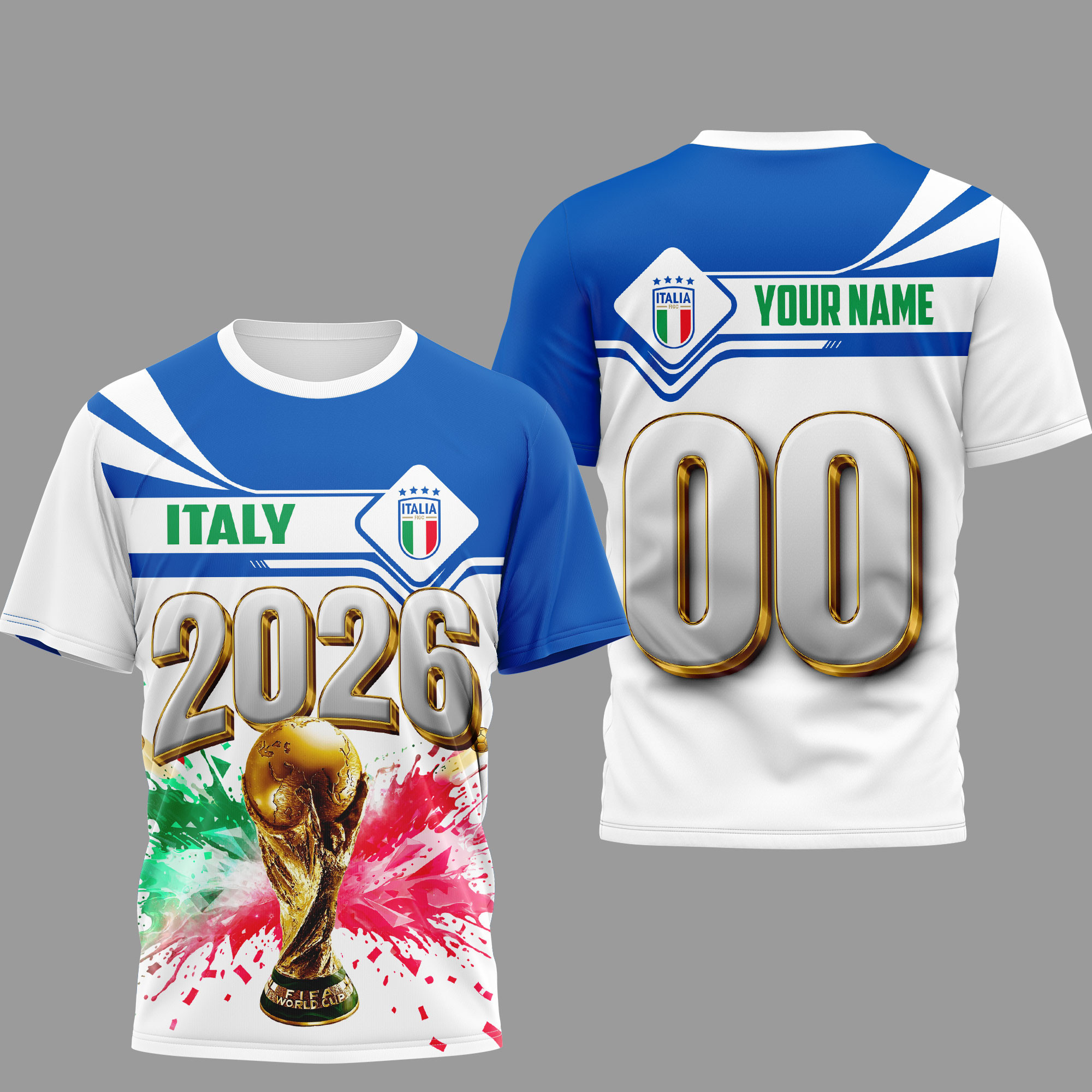 Italy | Premium World Cup 2026 Heritage Champion 3D Shirt TTH200585
