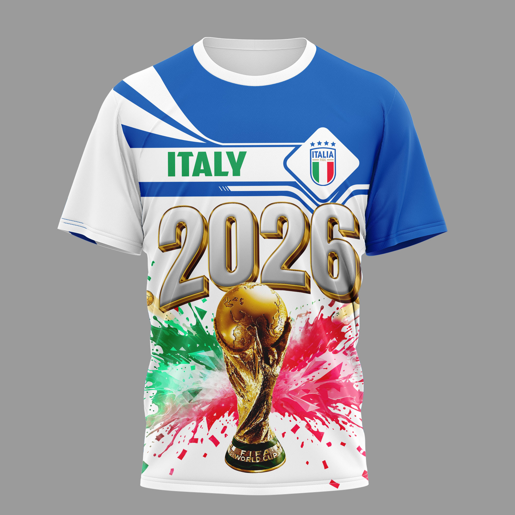 Italy | Premium World Cup 2026 Heritage Champion 3D Shirt TTH200585 - Image 3