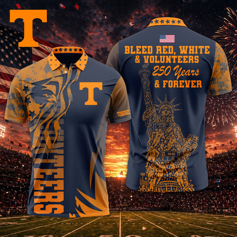 Tennessee Volunteers | Premium NCAA Independance Day Polo TTH200597 - Image 2