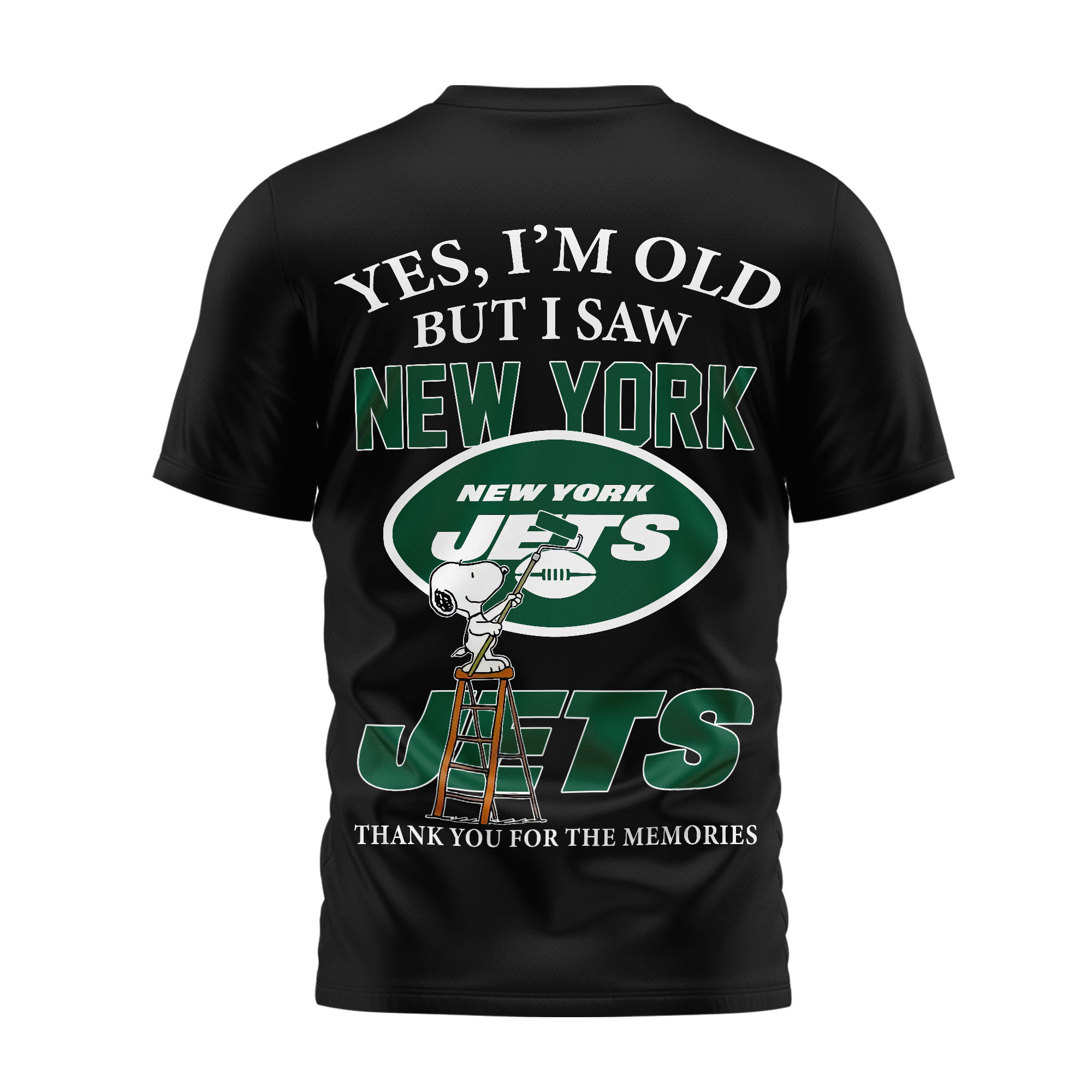 New York Jets | Premium NFL Snoopy Graphic 3D T-Shirt TTH200590 - Image 3