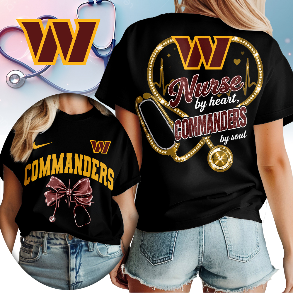 Washington Commanders | Premium NFL Nurse By Heart Women Shirt TTH200573