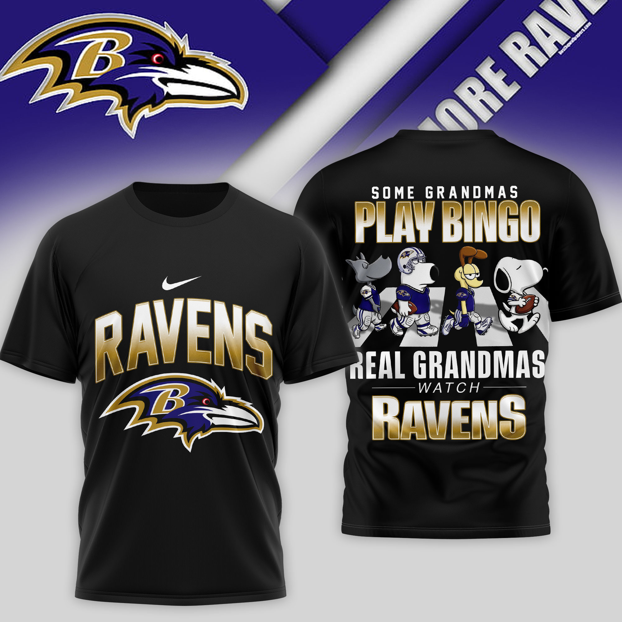 Baltimore Ravens | Premium NFL Prime Time 3D Shirt TTH200557