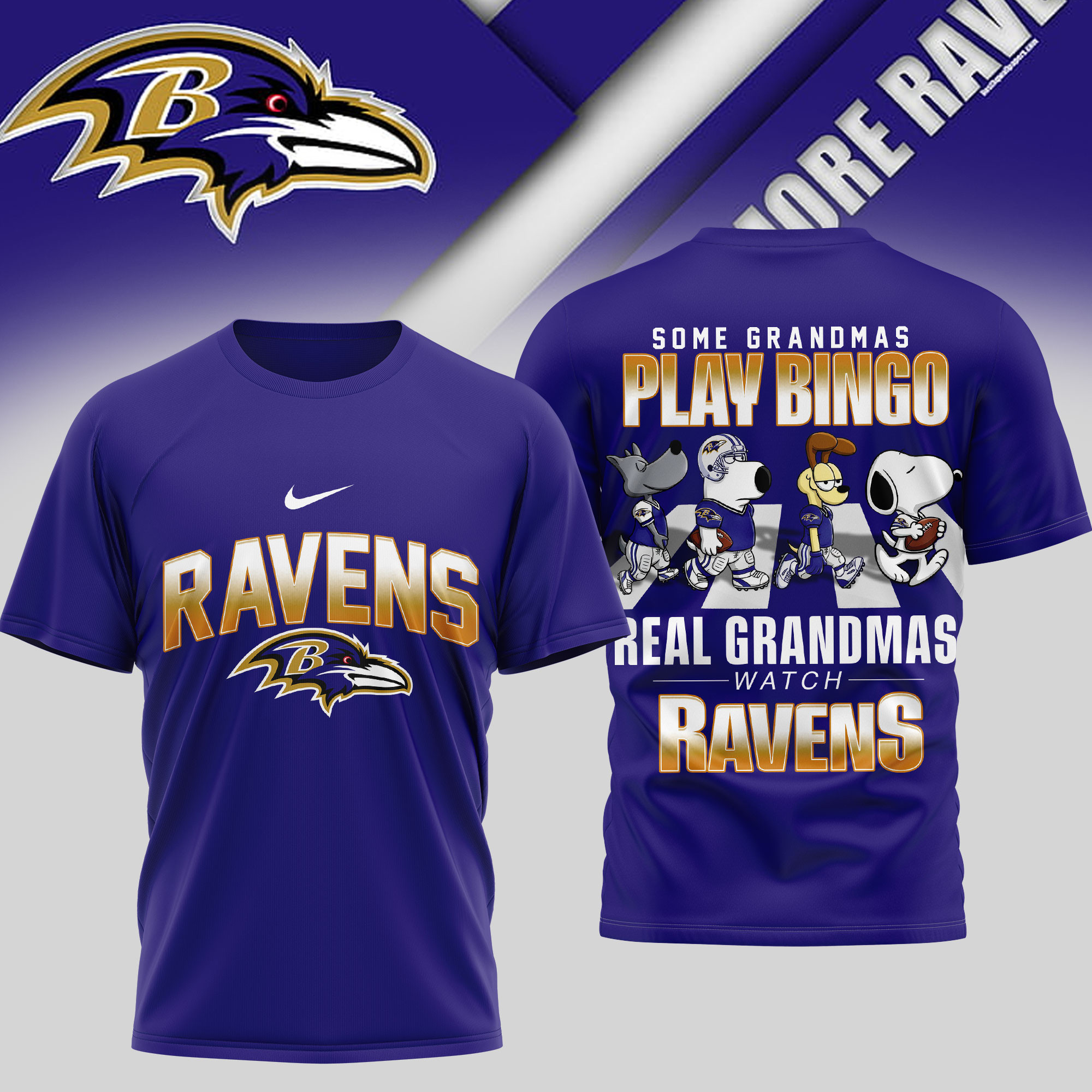 Baltimore Ravens | Premium NFL Prime Time 3D Shirt TTH200557 - Image 3
