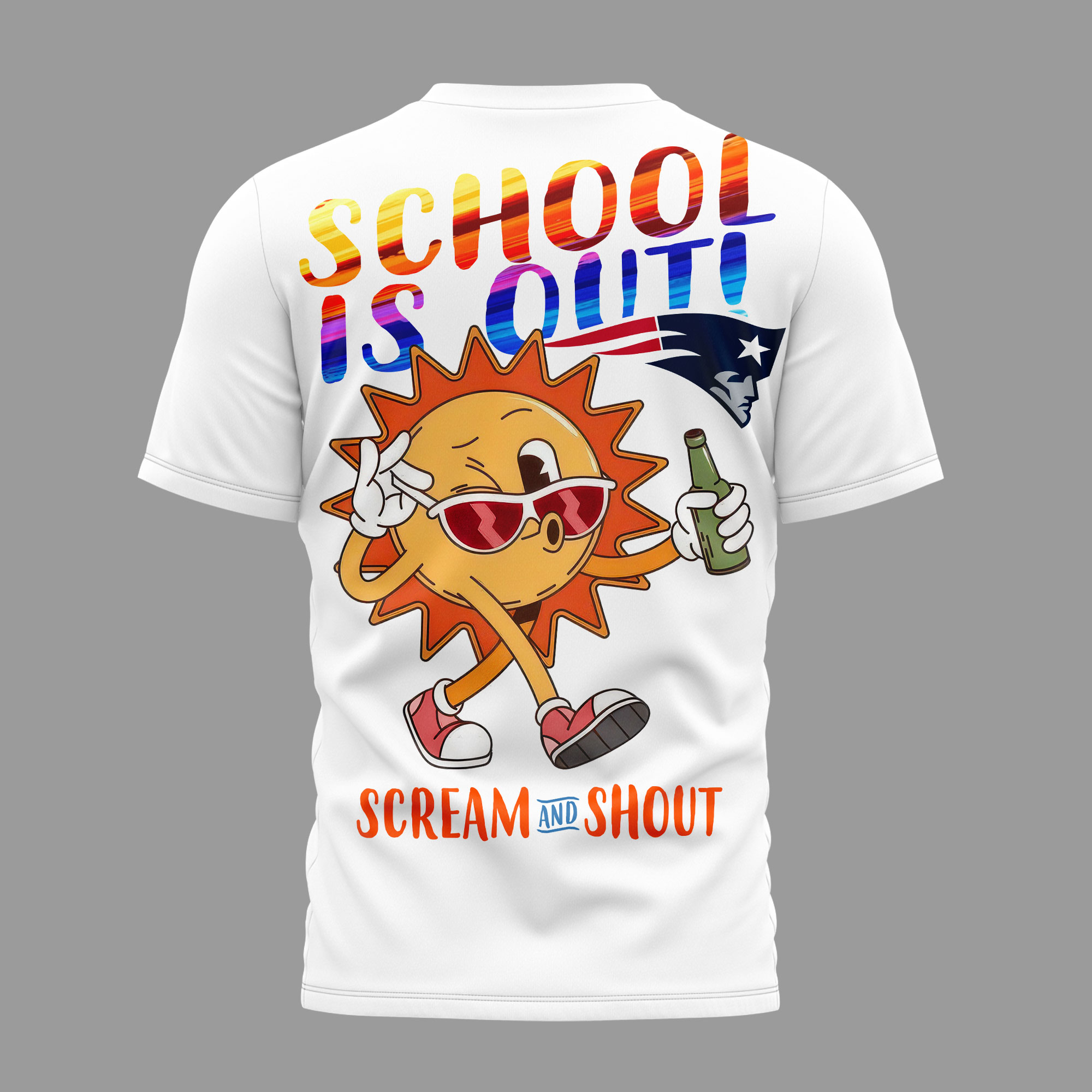 New England Patriots | Premium NFL Hello Summer 3D T-Shirt TTH200595 - Image 3