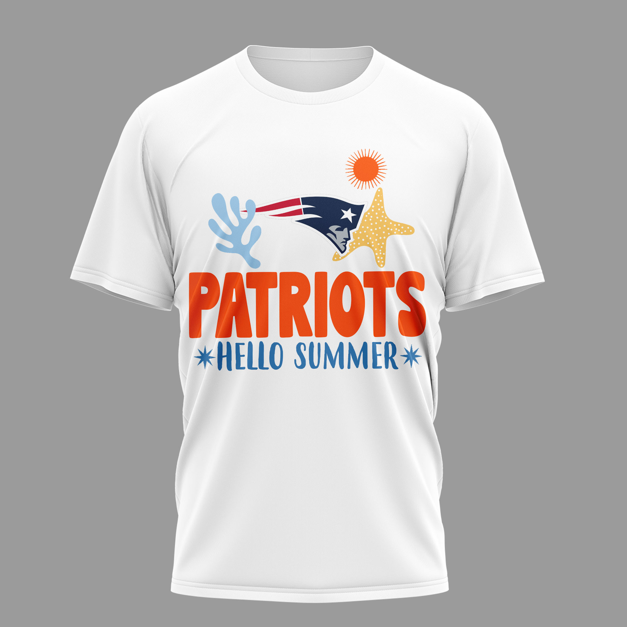 New England Patriots | Premium NFL Hello Summer 3D T-Shirt TTH200595