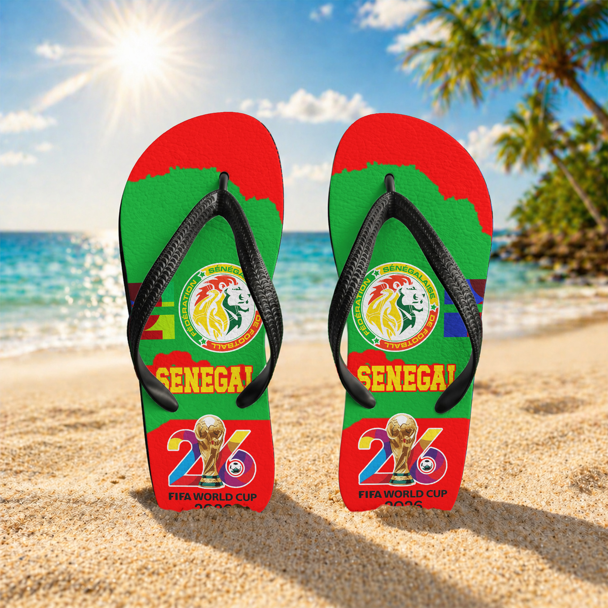 Senegal | Premium World Cup 2026 National Teams Flip Flop TTH200591 - Image 2