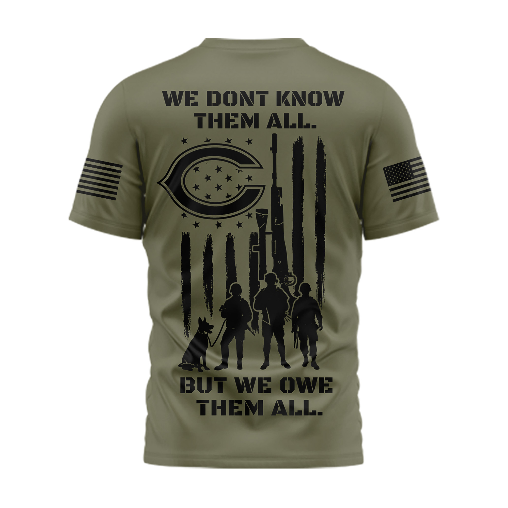 Chicago Bears | Premium NFL Celebrating Memorial Day 3D Shirt TTH200580 - Image 3