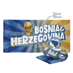 Bosnia & Herzegovina | Premium World Cup 2026 Land of Champions Beach Towel TTH210512