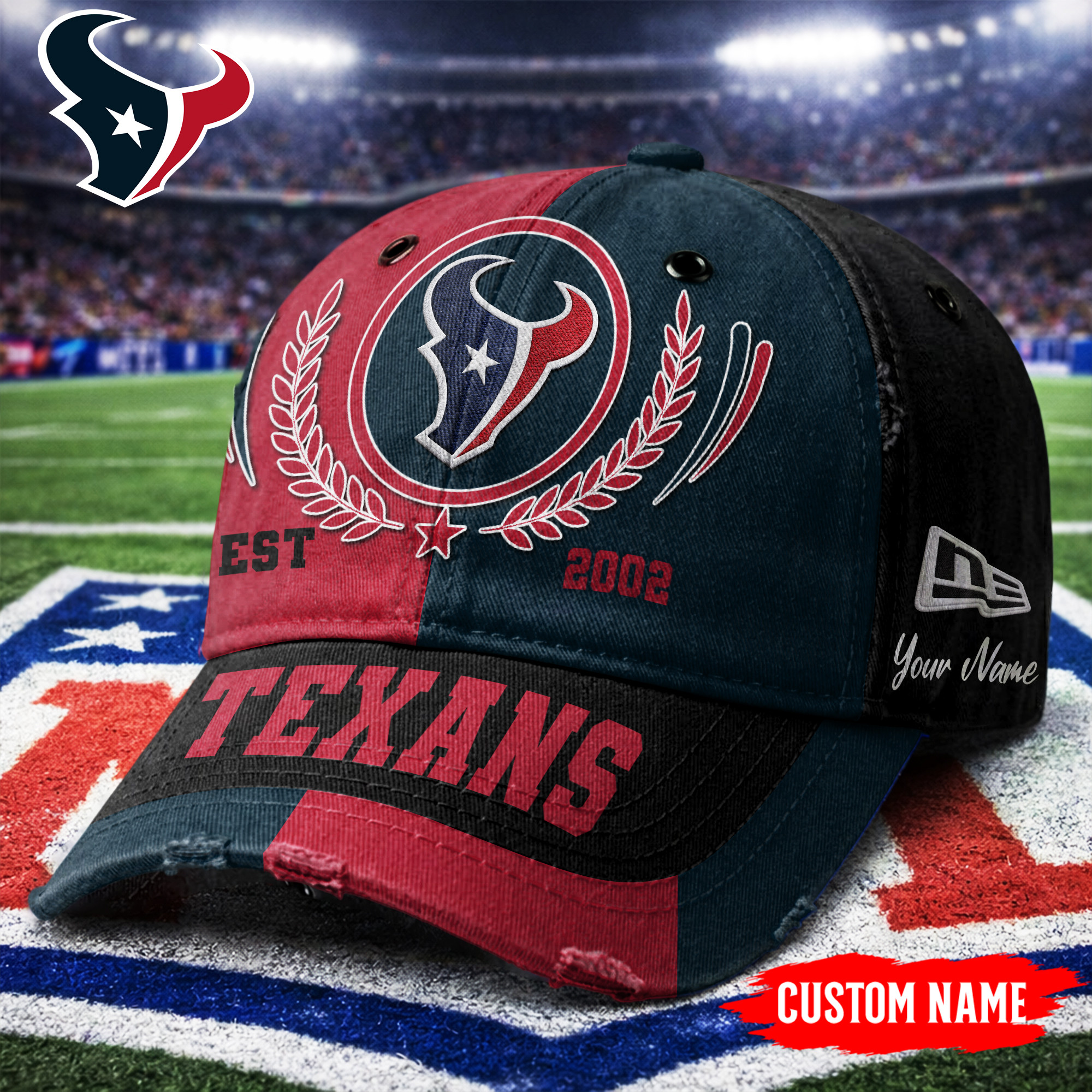 Houston Texans | Premium NFL Split Color Classic Cap TTH200569