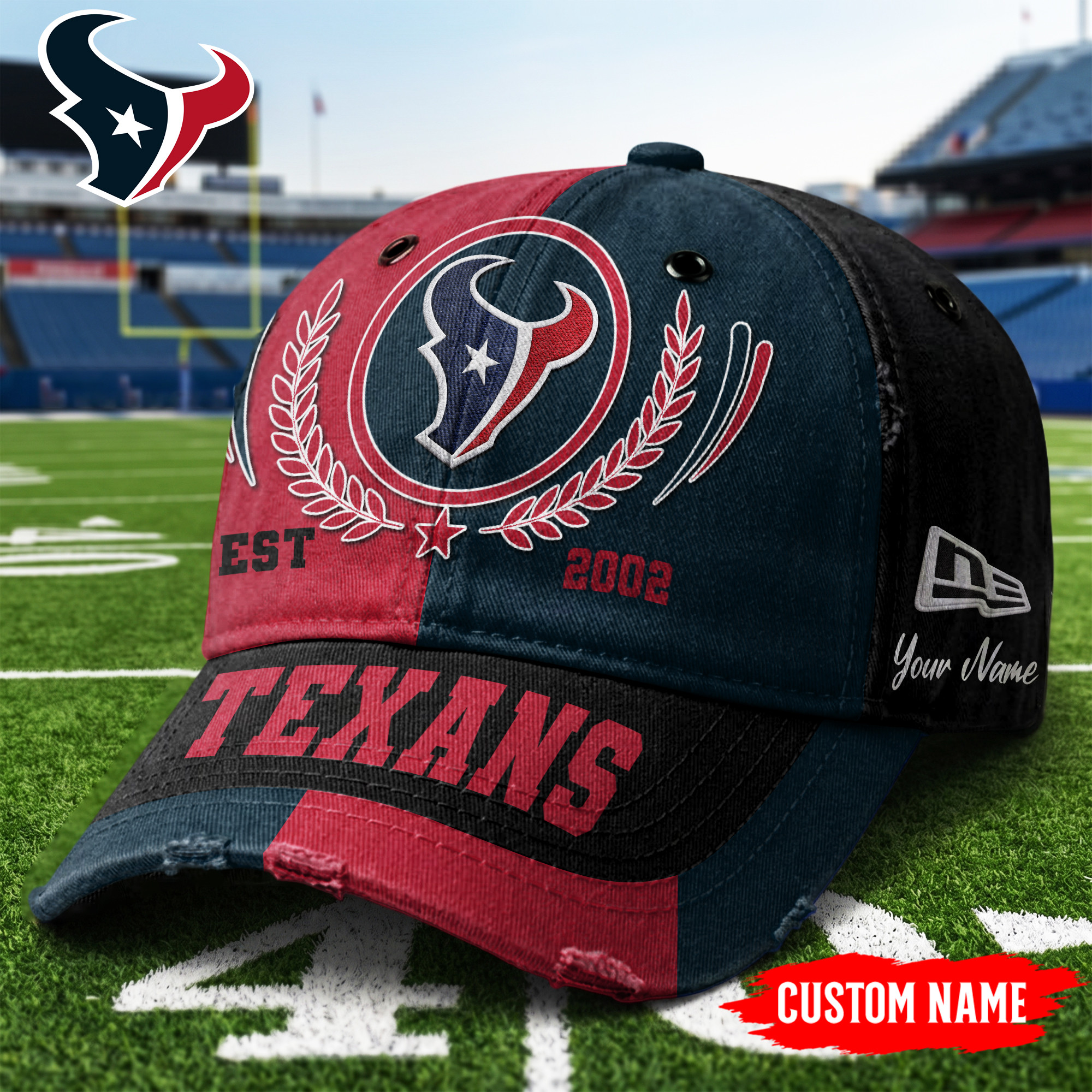 Houston Texans | Premium NFL Split Color Classic Cap TTH200569 - Image 2