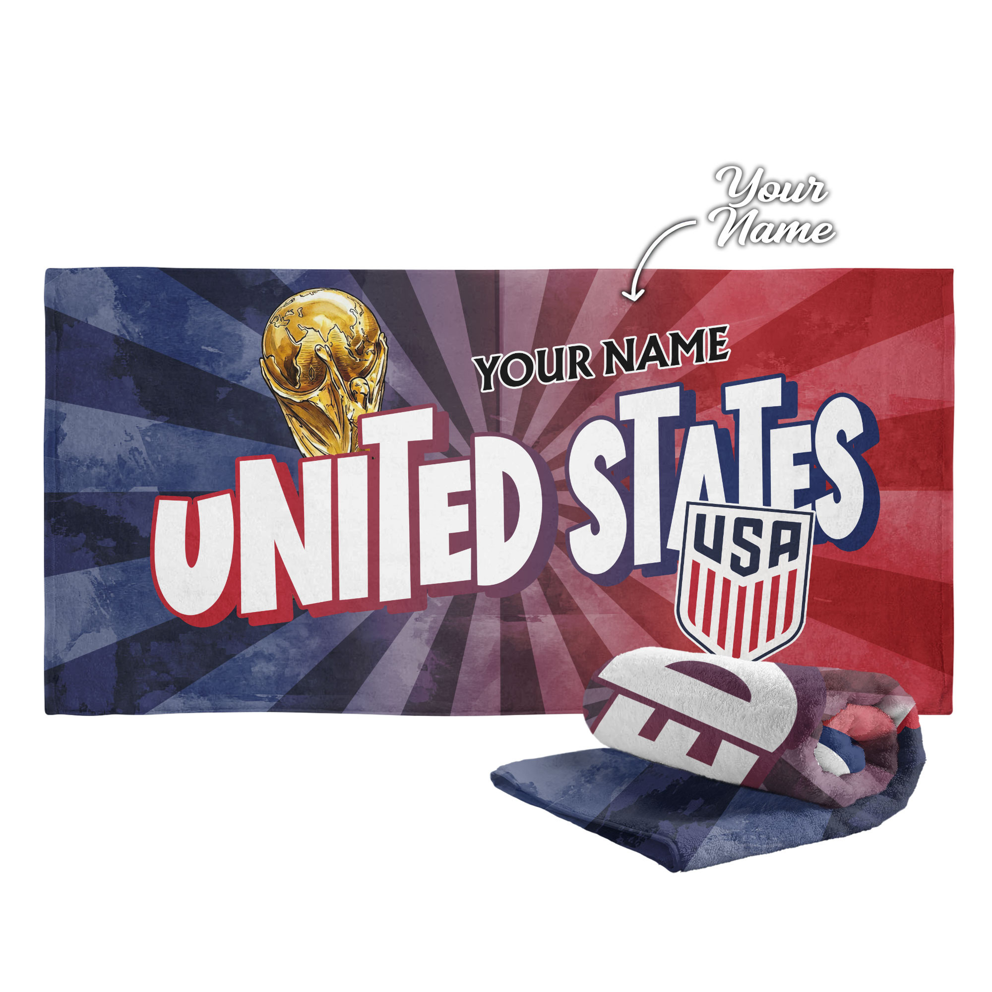 United States | Premium World Cup 2026 Land of Champions Beach Towel TTH210512