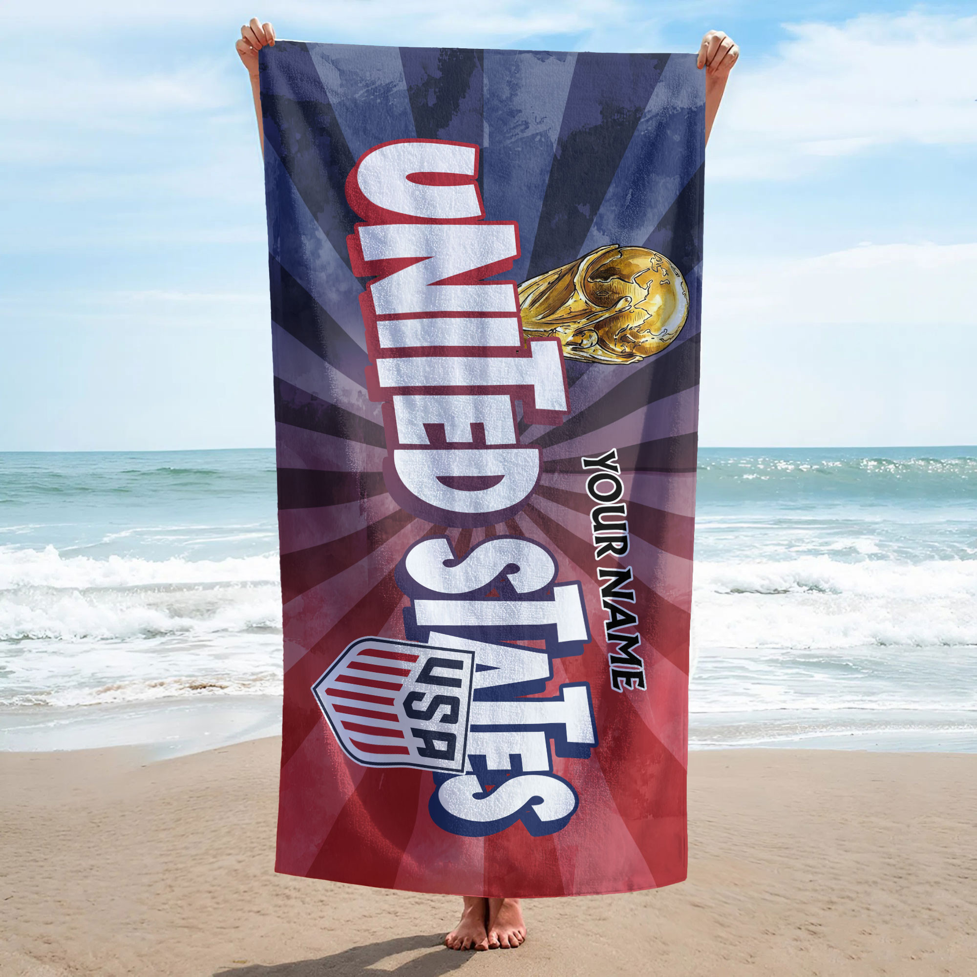 United States | Premium World Cup 2026 Land of Champions Beach Towel TTH210512 - Image 3