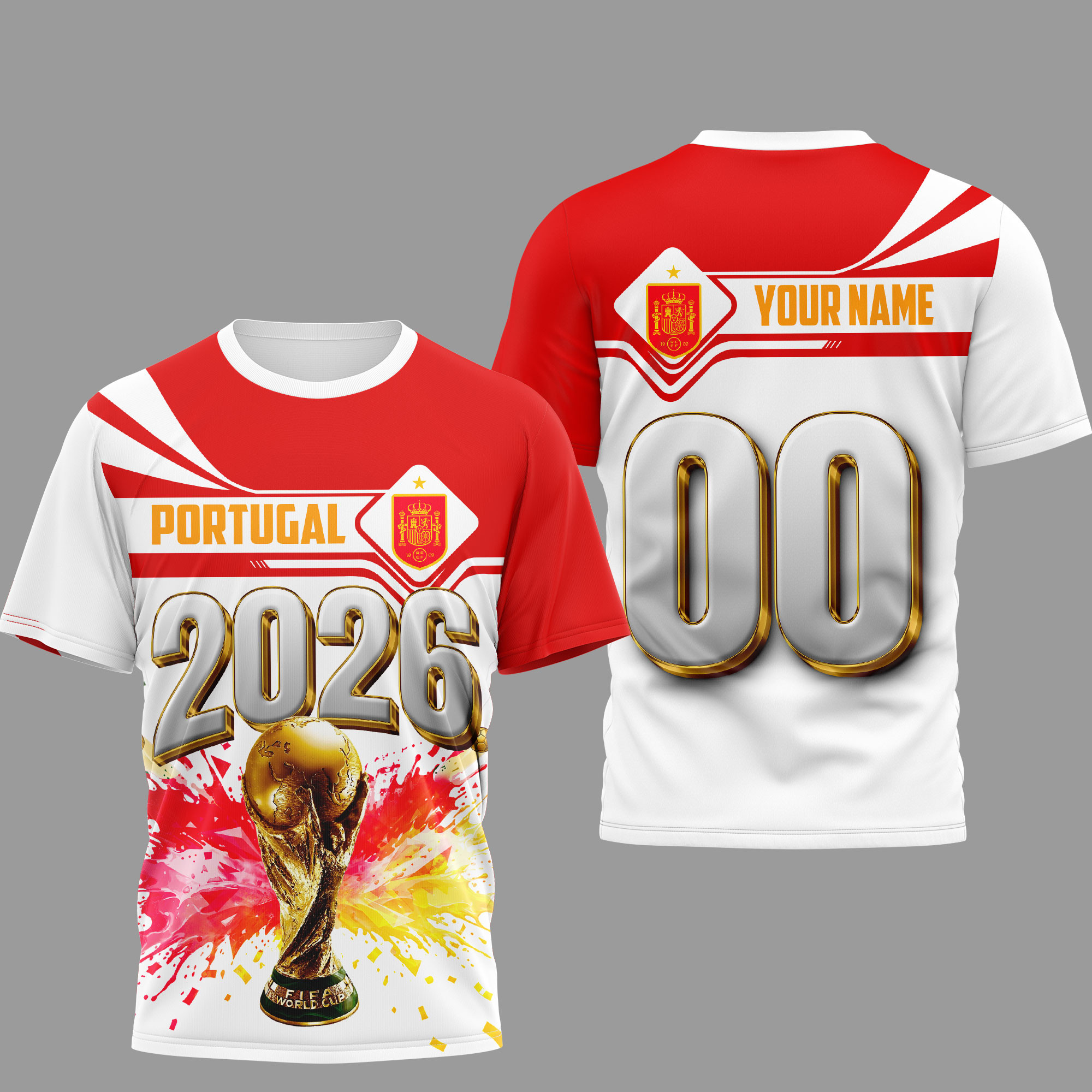 Spain | Premium World Cup 2026 Heritage Champion 3D Shirt TTH200585