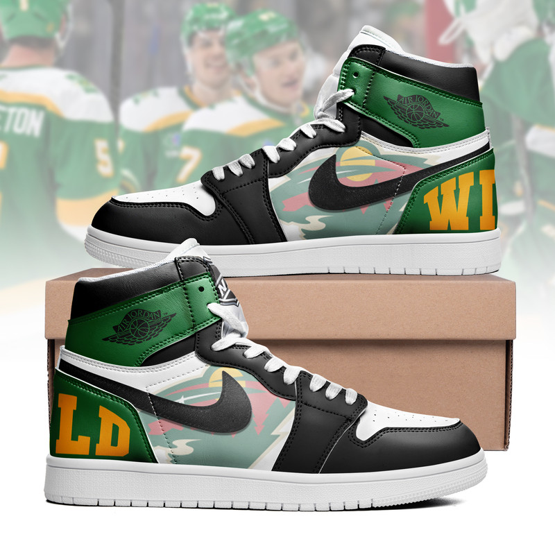Minnesota Wild x Premium NHL Teams Limited Edition Air Jordan 1 High Top Sneakers – Gift for Fans TTH190530