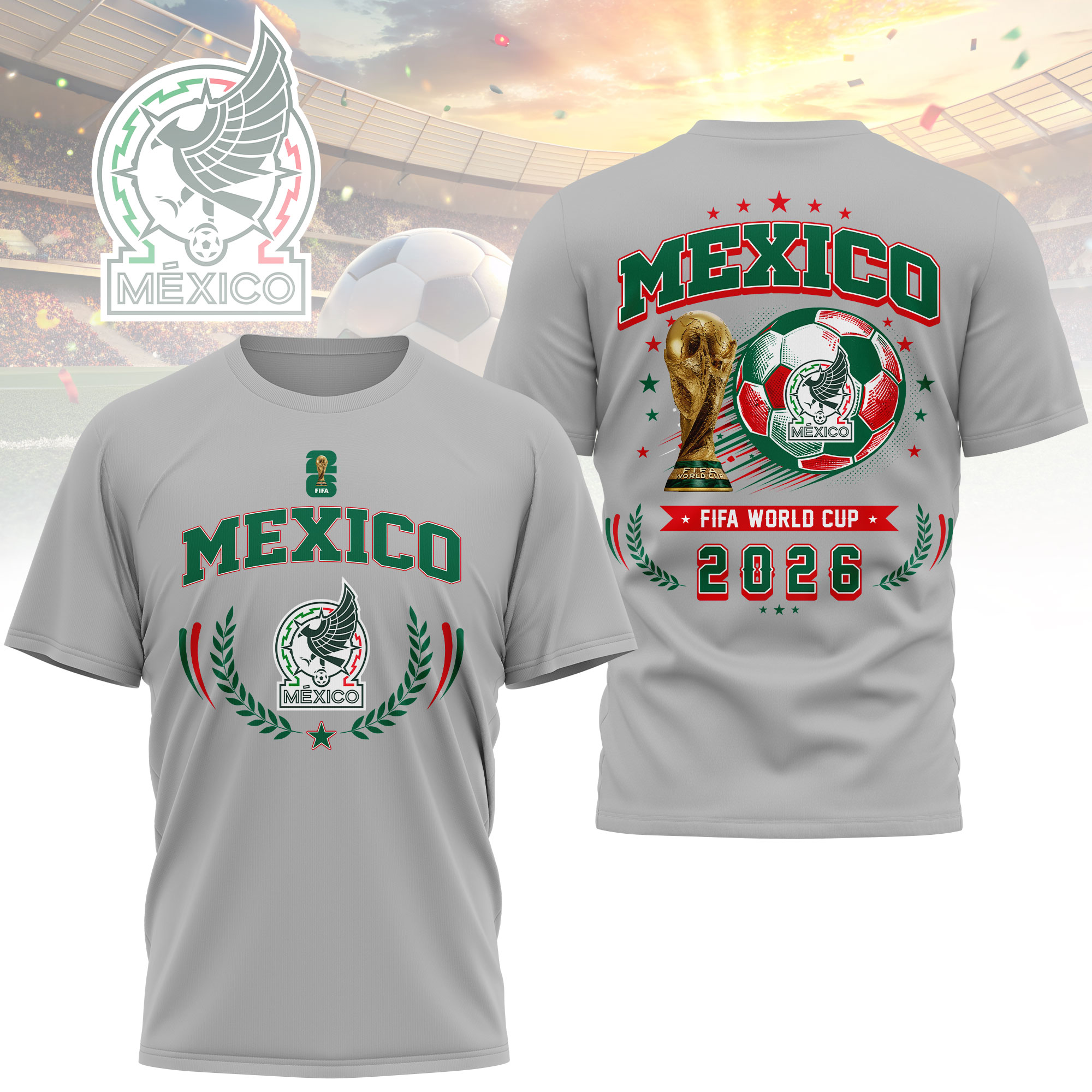 Mexico | Premium World Cup 2026 Classic 3D Shirt TTH200568 - Image 3