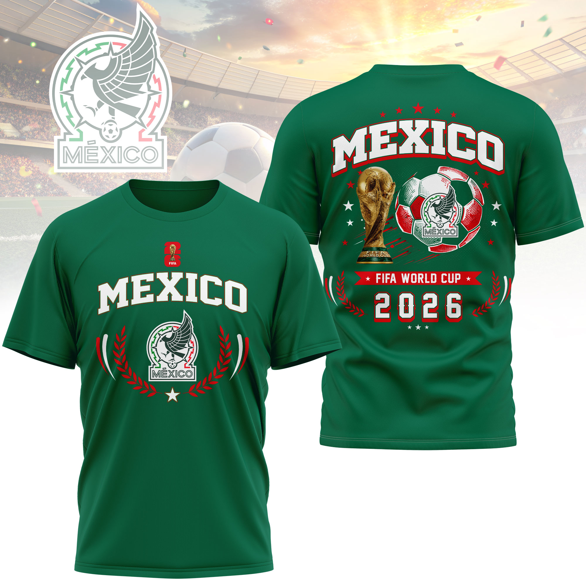 Mexico | Premium World Cup 2026 Classic 3D Shirt TTH200568 - Image 4