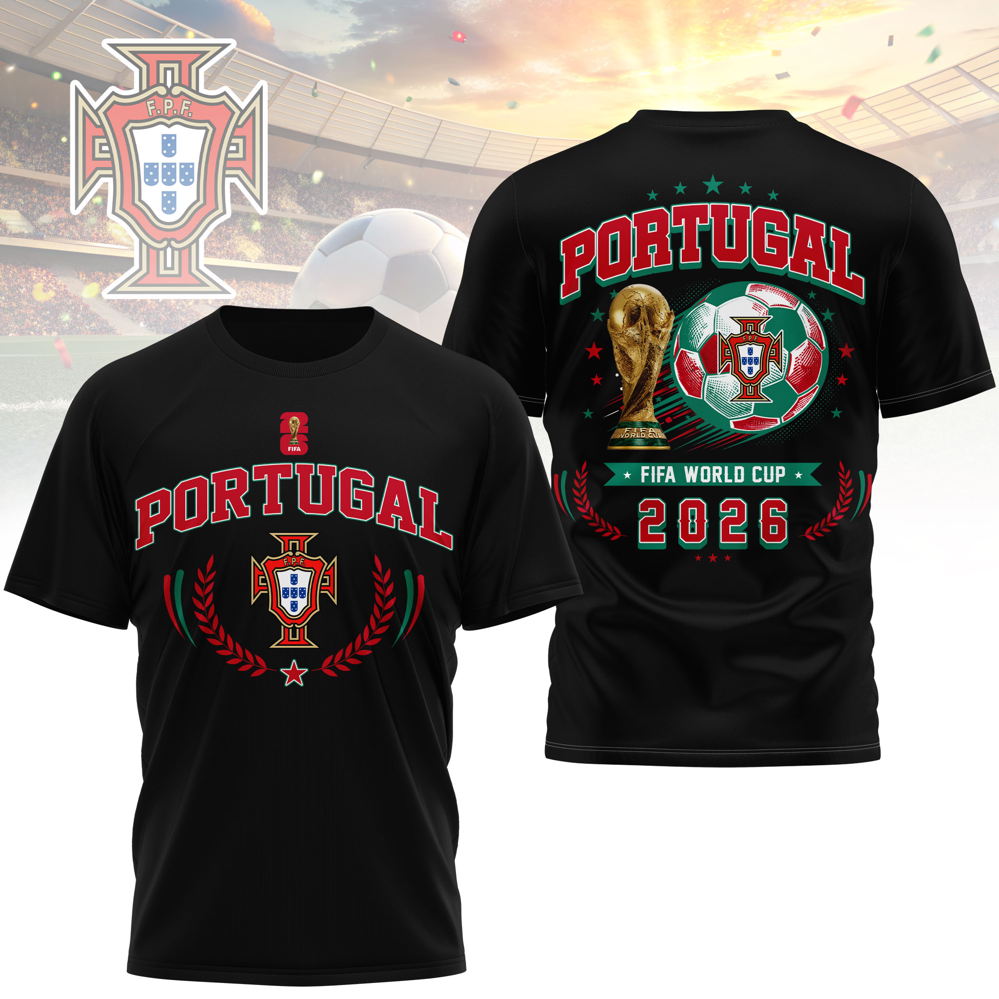 Portugal | Premium World Cup 2026 Classic 3D Shirt TTH200568
