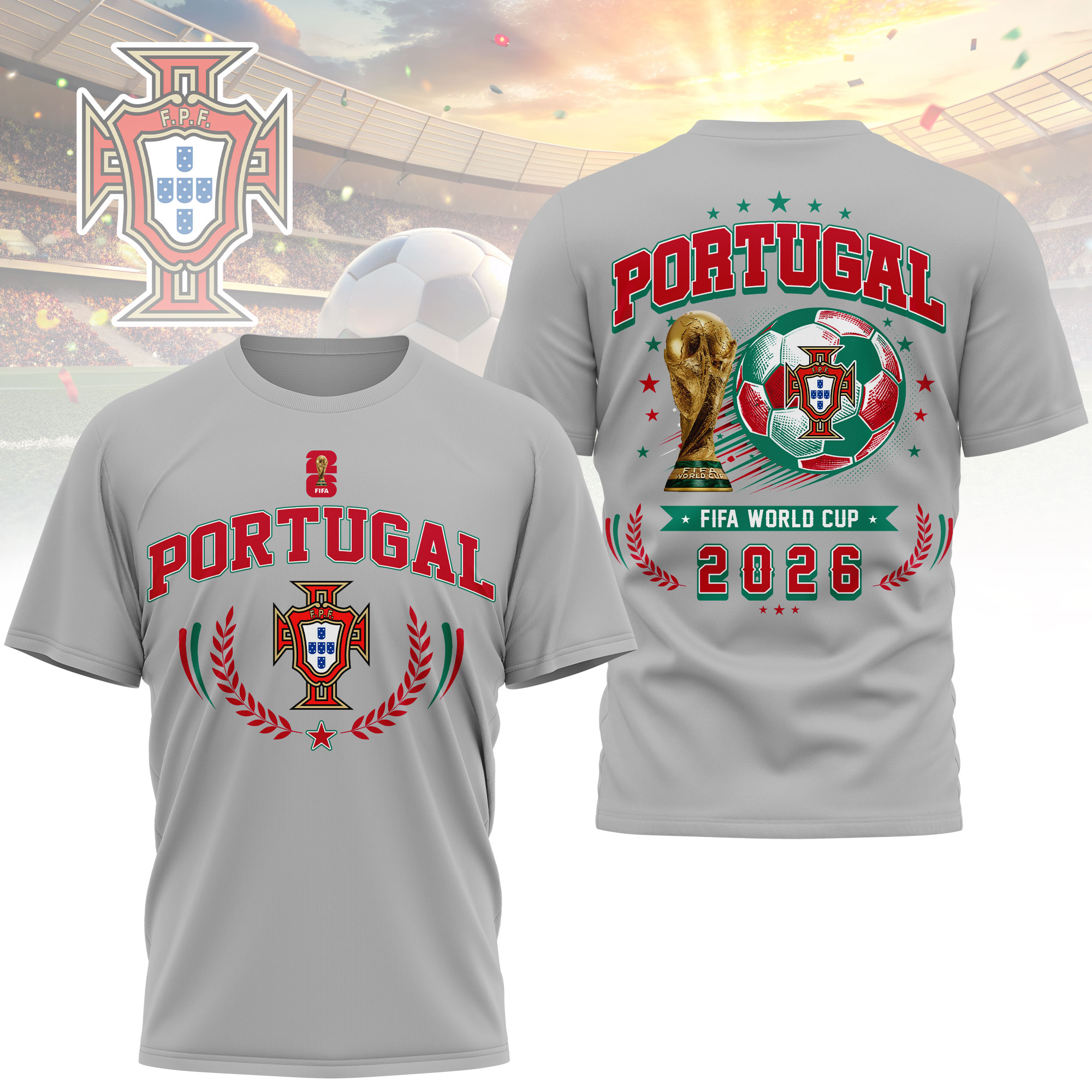 Portugal | Premium World Cup 2026 Classic 3D Shirt TTH200568 - Image 3