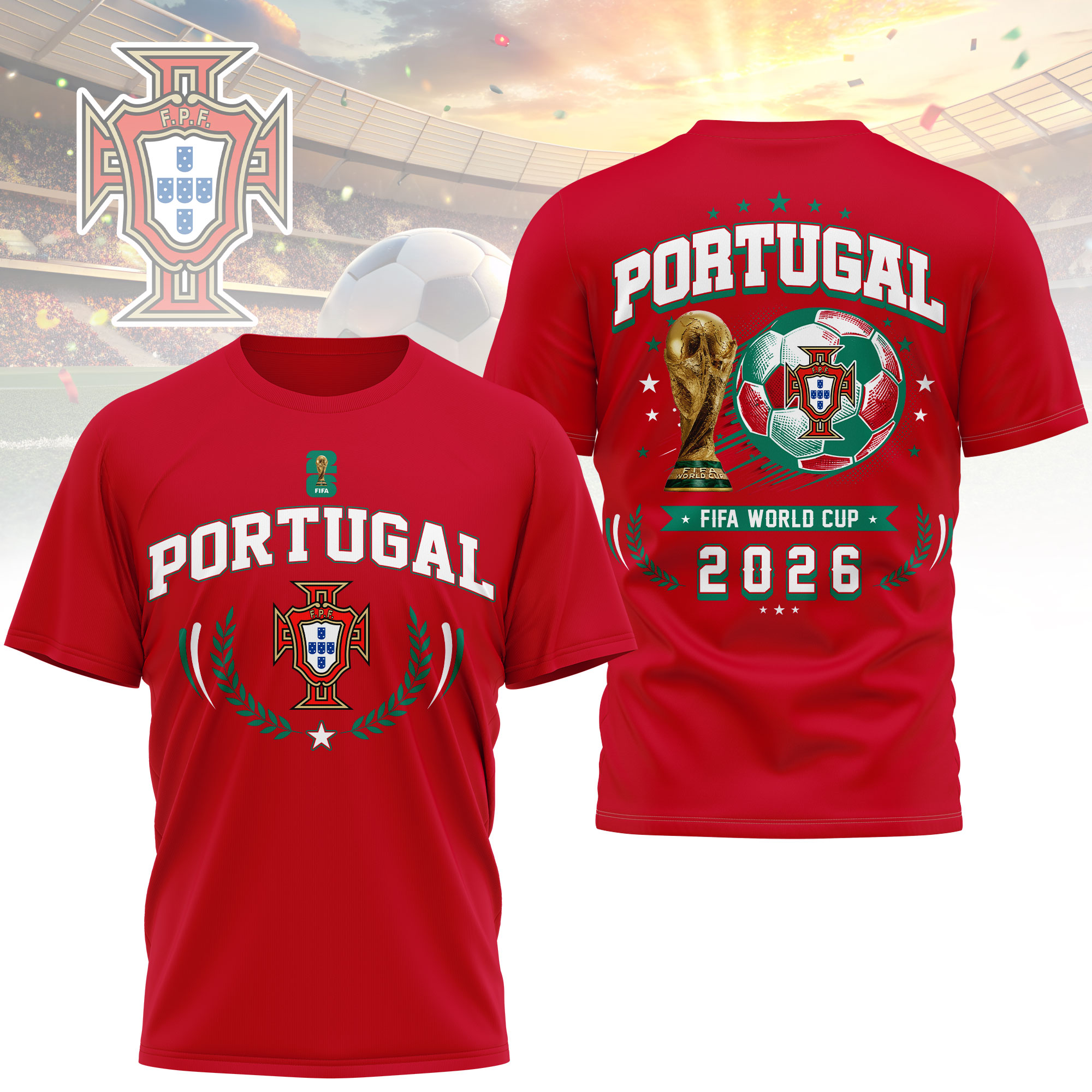 Portugal | Premium World Cup 2026 Classic 3D Shirt TTH200568 - Image 4