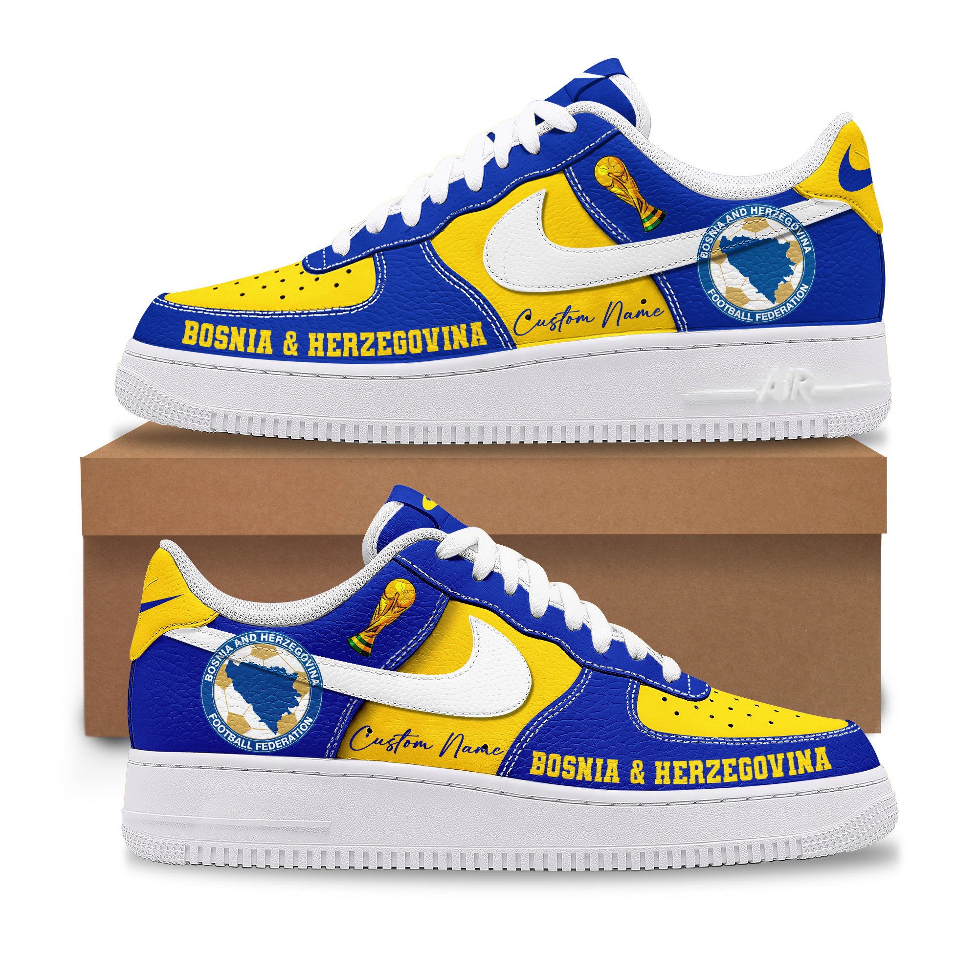 Bosnia & Herzegovina – Premium World Cup 2026 The Game We Love AF1 Shoes – Gift for Fans TTH190507