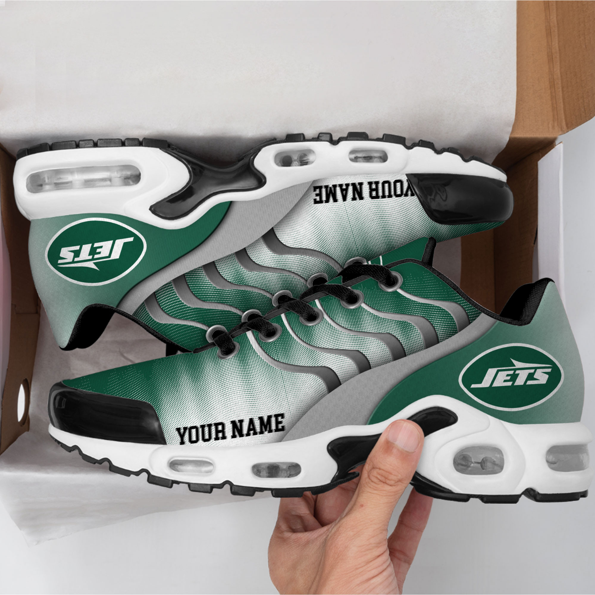 New York Jets – Premium NFL Endzone Runner Air Max Shoes – Limited Edition TTH190500 - Image 3