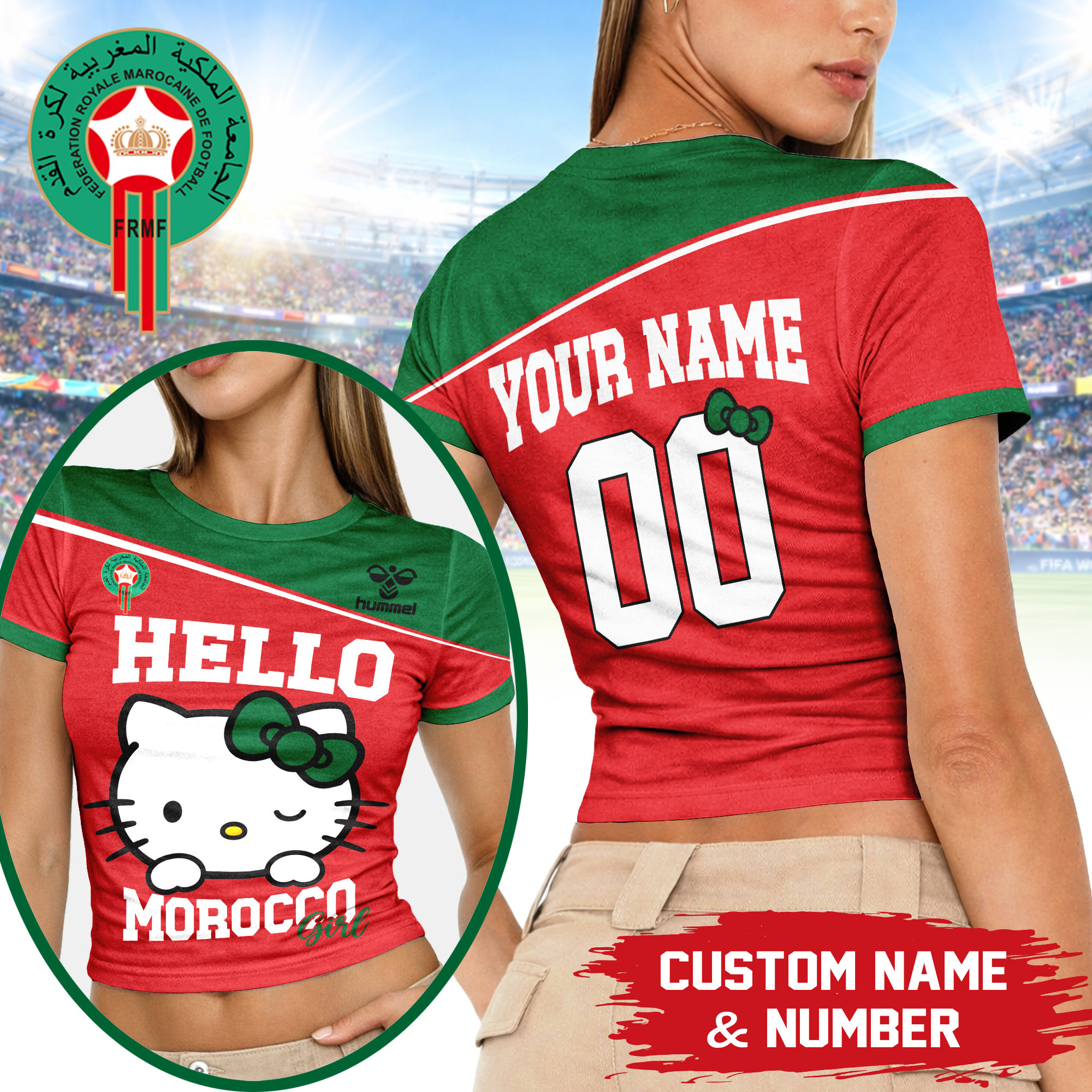 Morocco | Premium World Cup 2026 Play Cute 3D Baby Tee TTH210502 - Image 2