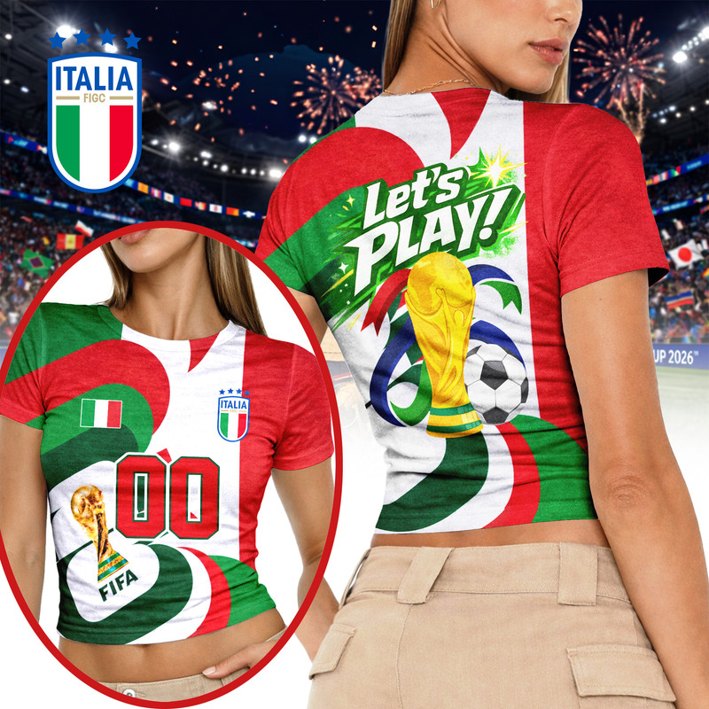 Italy | Premium World Cup 2026 FIFA 3D Baby Tee TTH200596 - Image 2