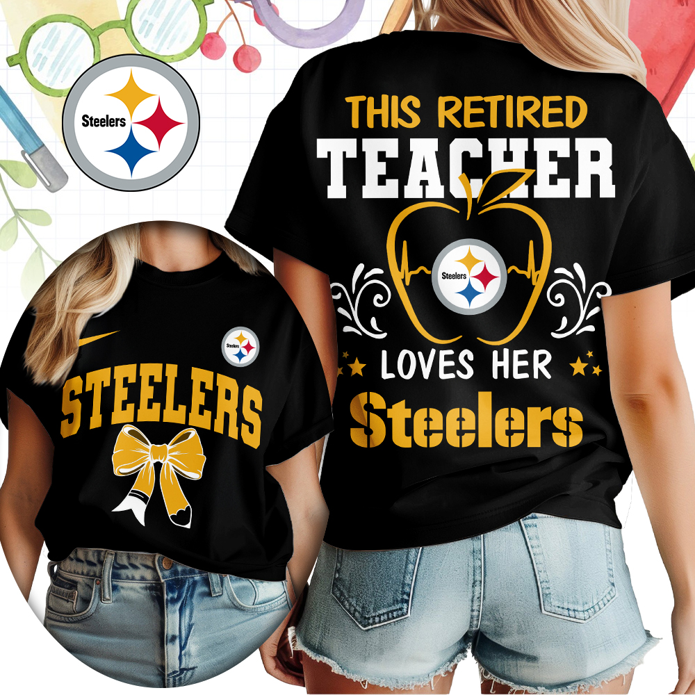 Pittsburgh Steelers x Premium NFL Retired Teacher Women T-Shirt – Limited Edition TTH200523